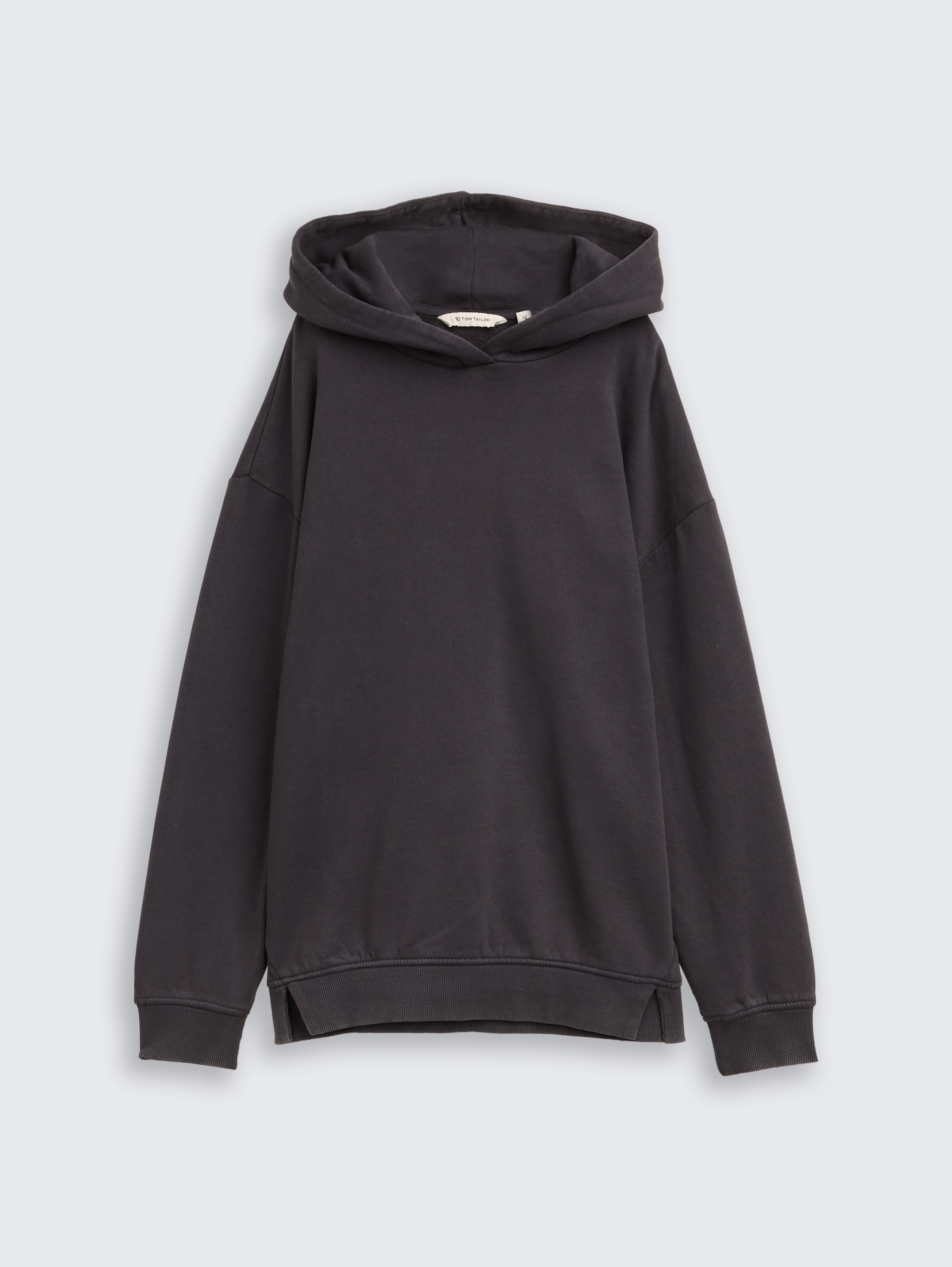 Oversize Hoodie Sweatshirt mit Rückenprint von Teen Girls, coal grey