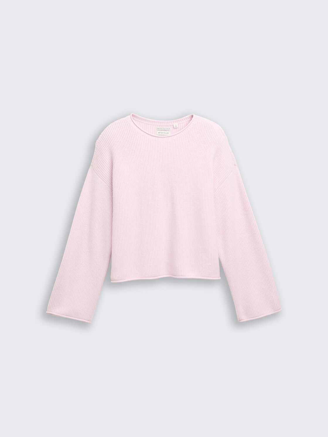 Cropped Strickpullover - breeze rose
