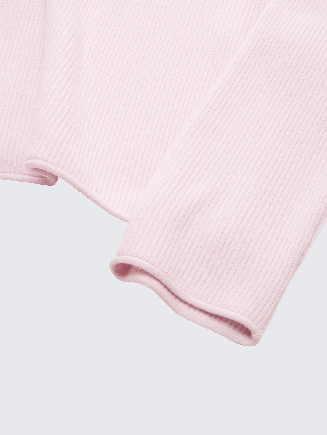 Cropped Strickpullover - breeze rose - Detail-Model-Ansicht