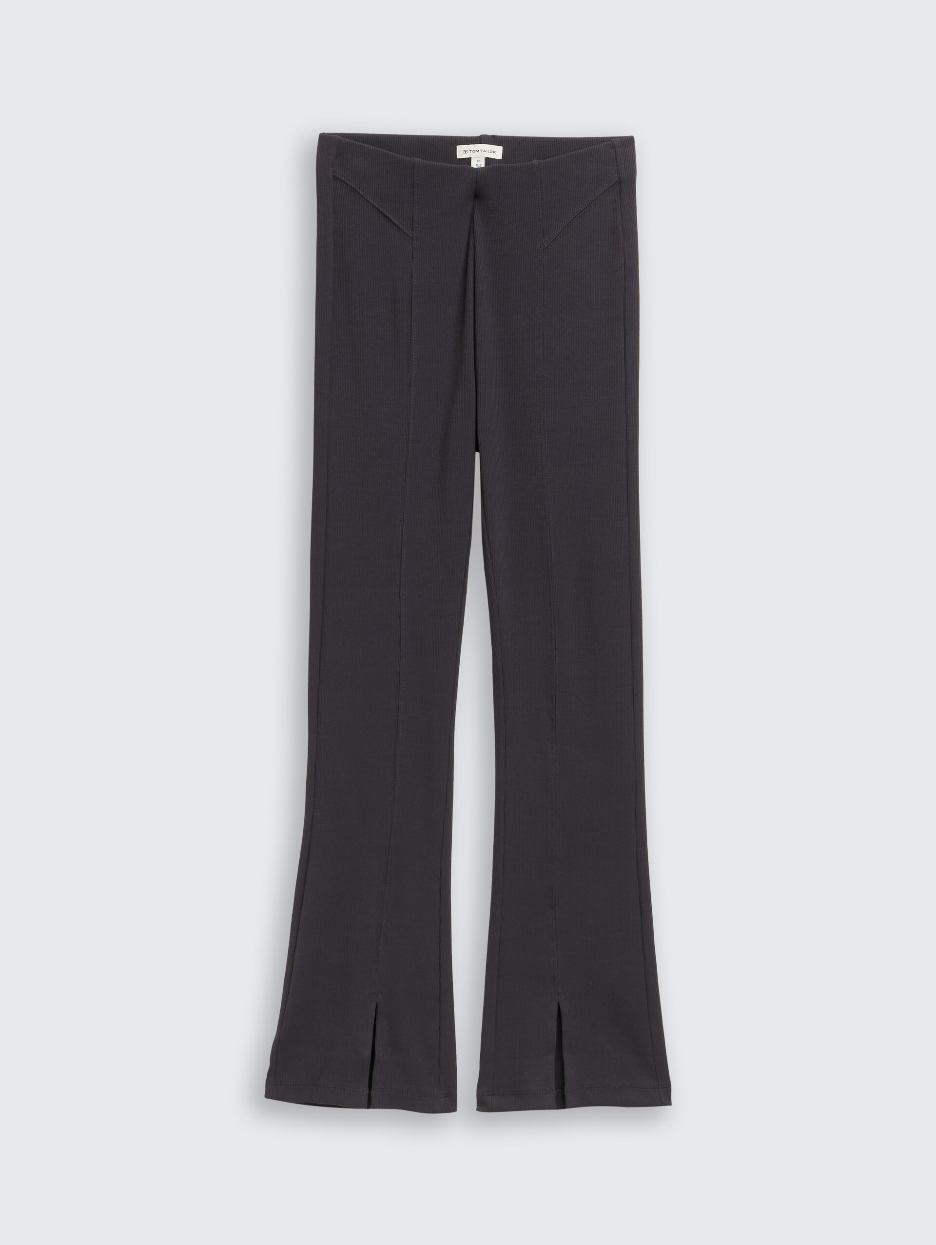 Flared Leggings mit Schlitz-Detail - coal grey