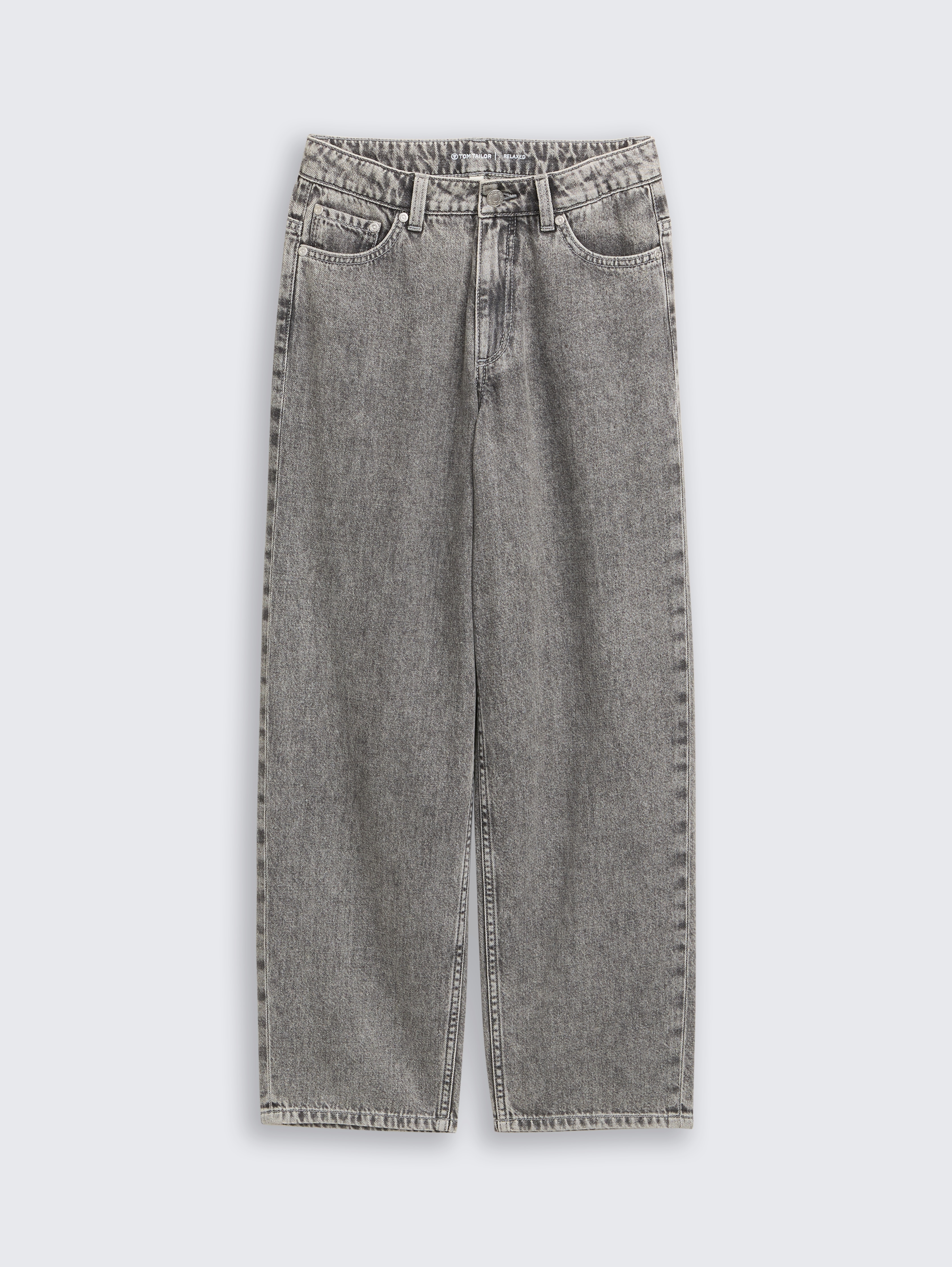 Relaxed Skater Jeans von Teen Girls, grey denim