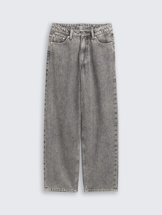 Relaxte skater jeans door Teen Girls, grey denim