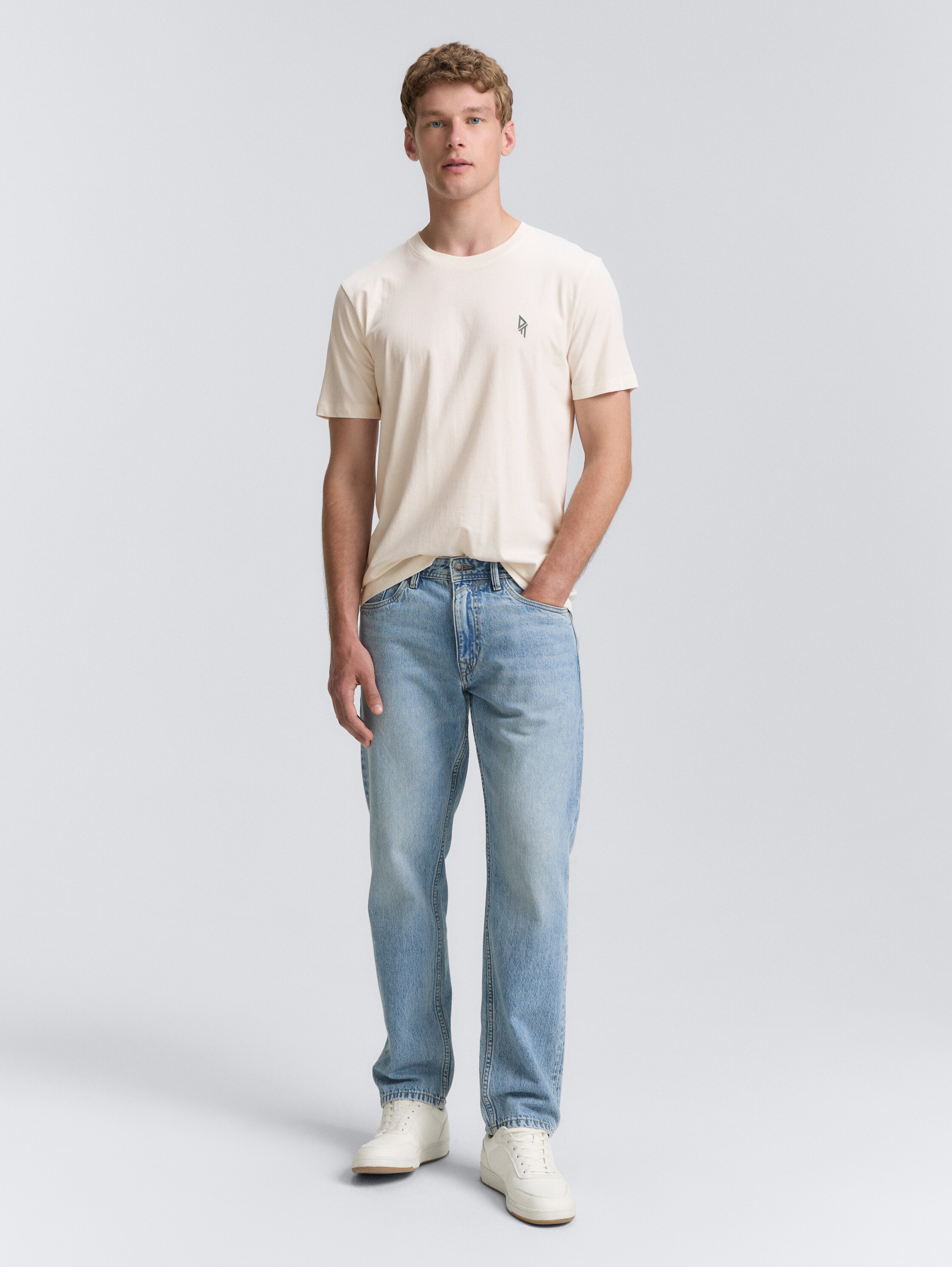 T-shirt met rugprint - gardenia_white - 