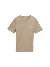 Ausgewählt, T-Shirt mit Rückenprint von Tom Tailor, braun