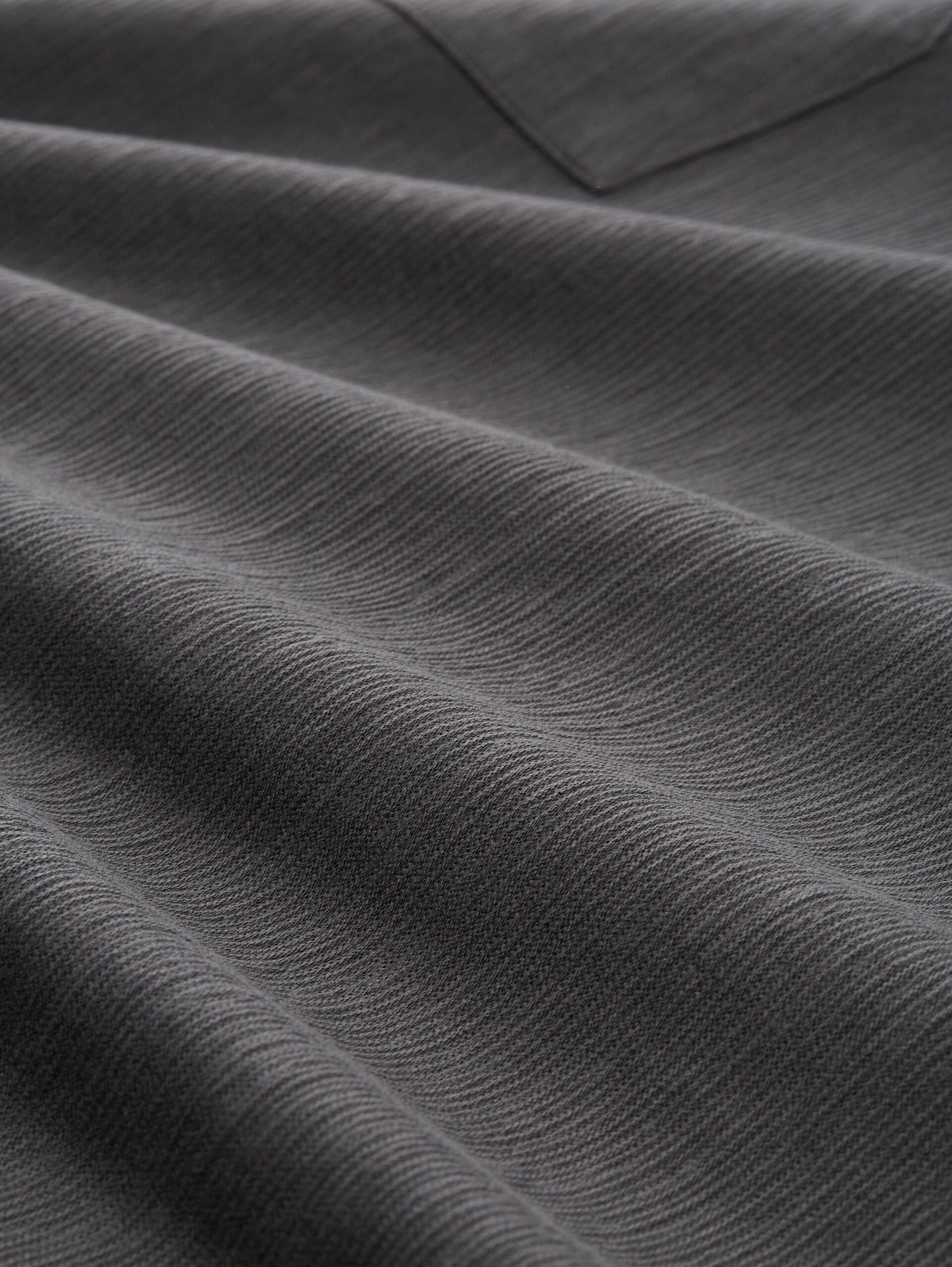 Long-sleeved shirt with a chest pocket - ash grey - Material view