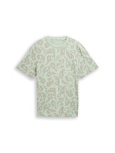 Selected, Relaxed fit T-shirt with pattern by Tom Tailor, green