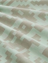 Relaxed Fit T-Shirt mit Muster - mint green big pixel print - Material-Ansicht