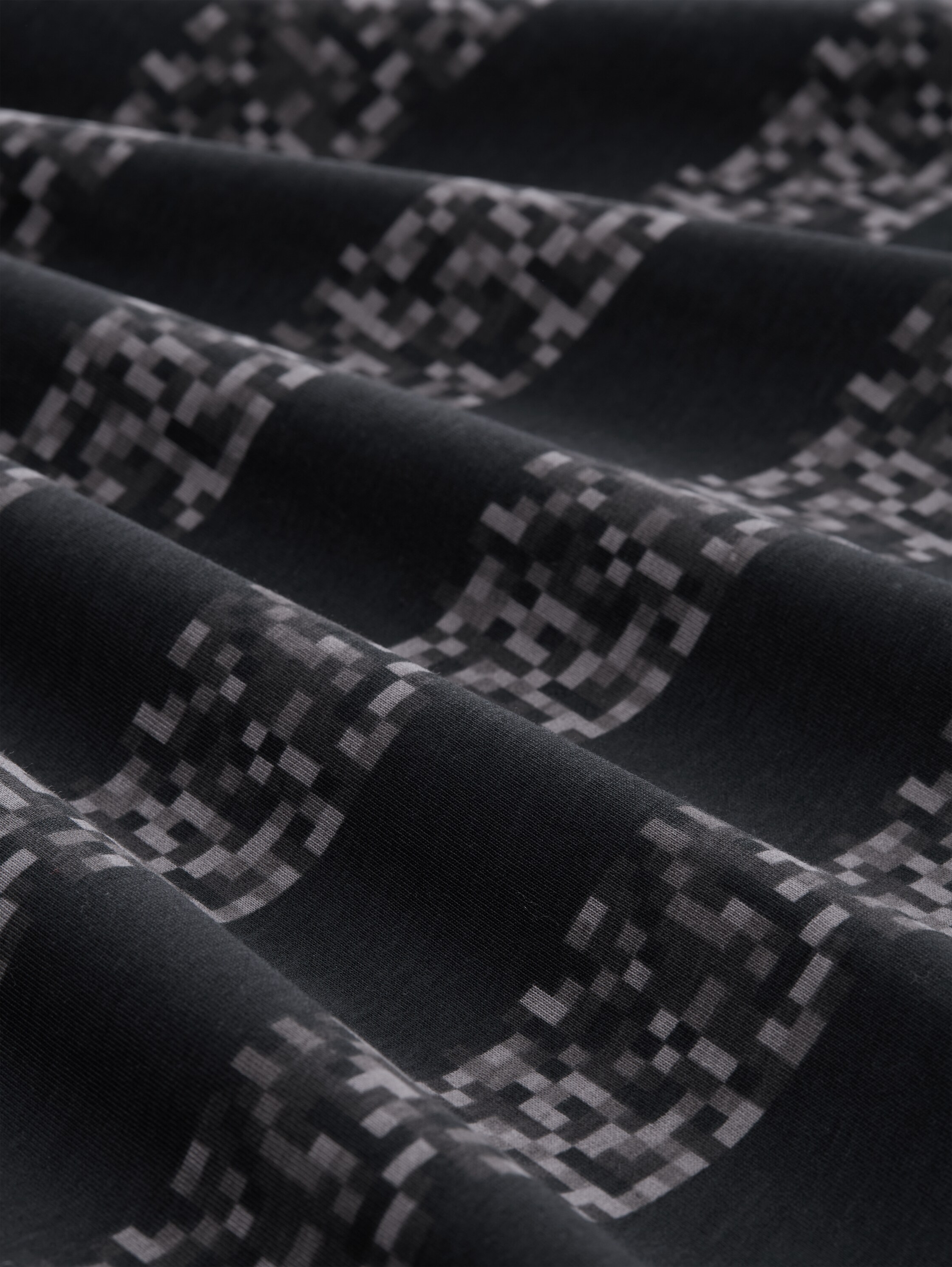 T-shirt with striped pattern - dark_grey_mini_pixel_stripe - 