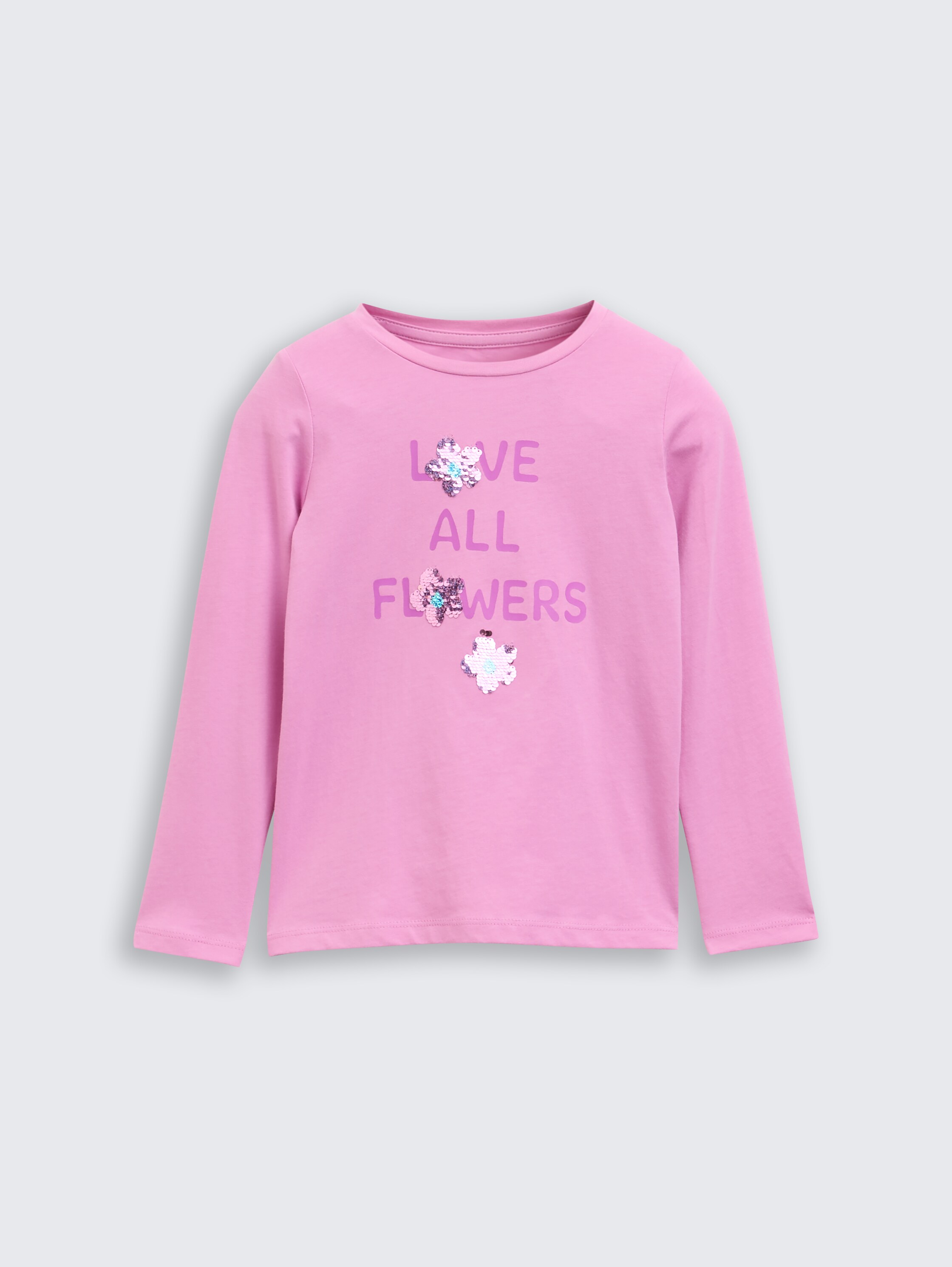 Langarmshirt mit Wendepailletten - flashy_mauve - 