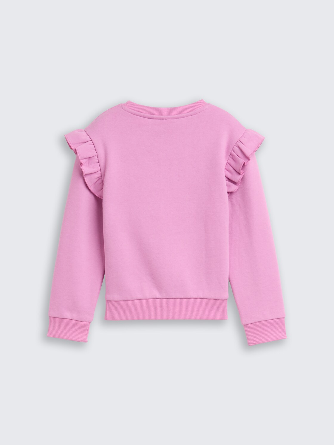 Sweatshirt mit Volants - flashy mauve