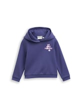 Geselecteerd, Hoodie sweatshirt met bloemmotief door Tom Tailor, blauw