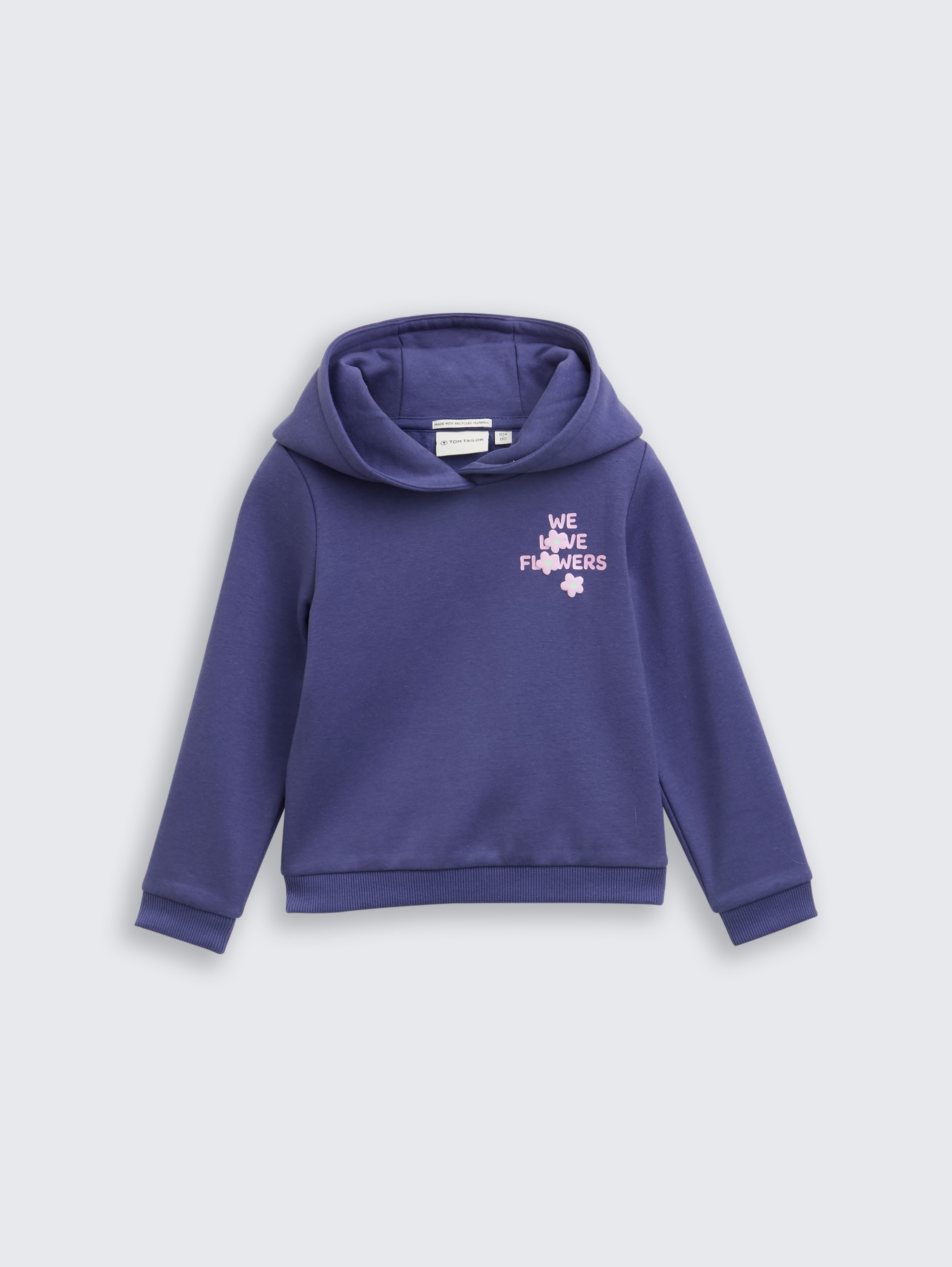 Hoodie Sweatshirt mit Blumen-Motiv - dark_blue_harbor - 