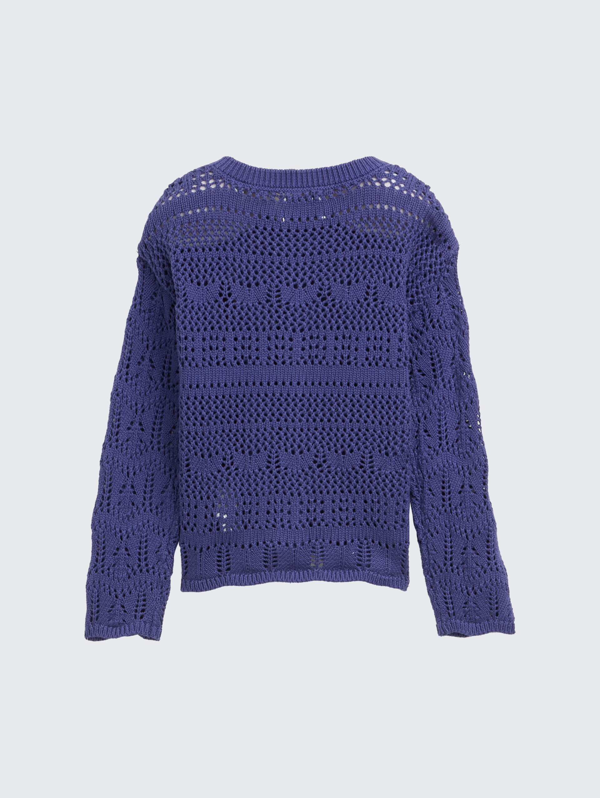 Cardigan mit Lochmuster - dark blue harbor