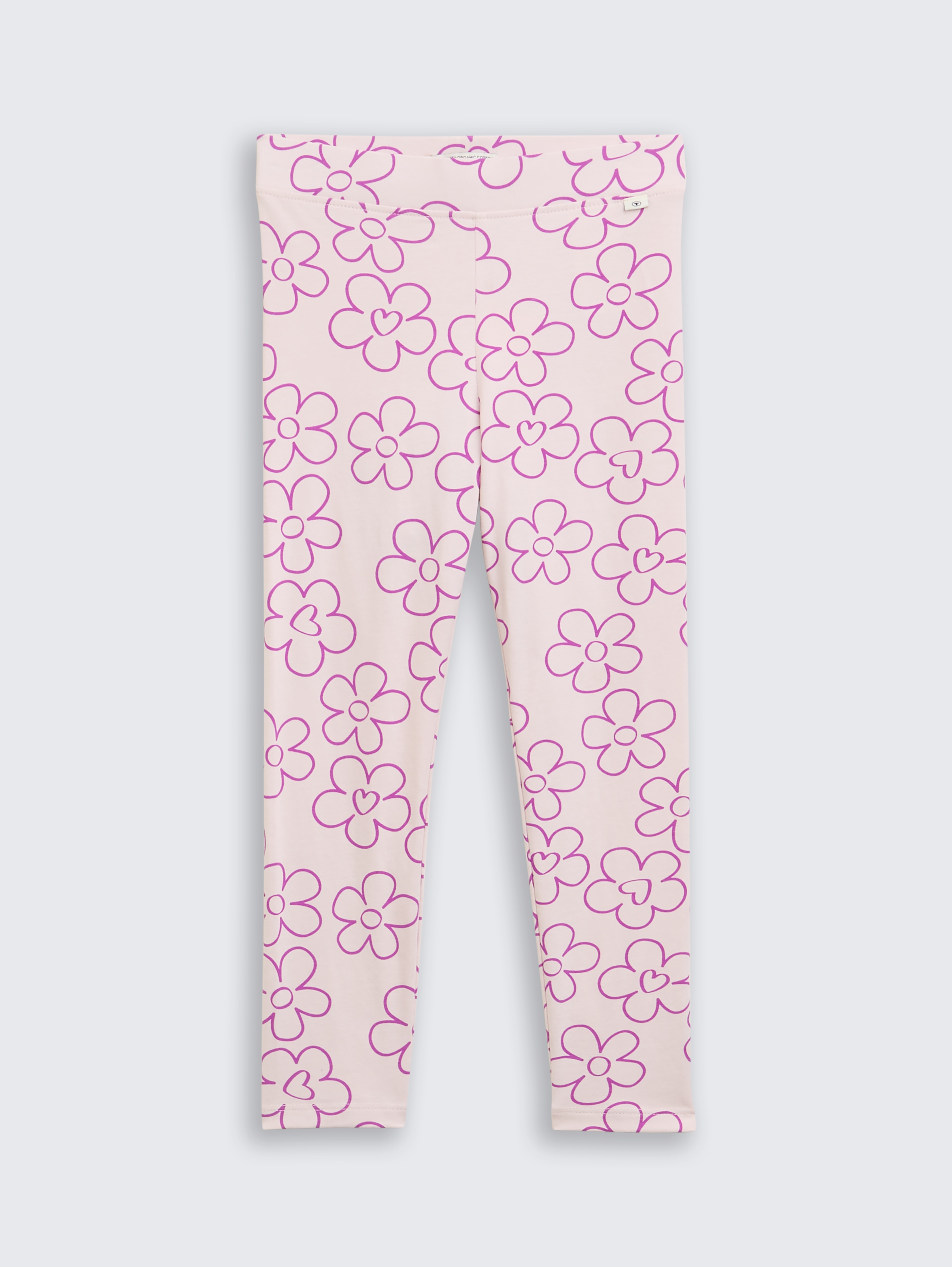 Leggings mit Blumenmuster von Mini Girls, mauve flower print
