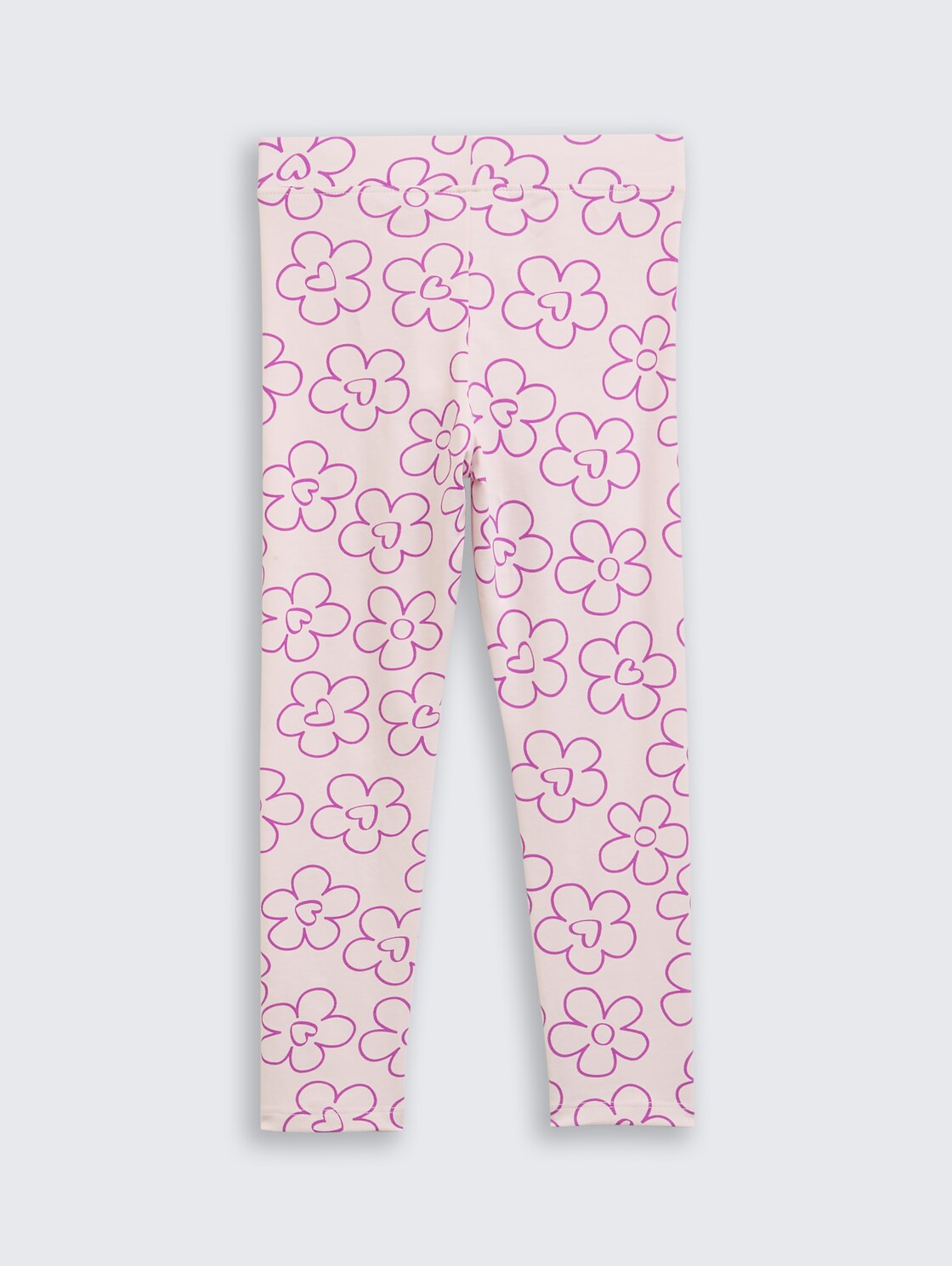 Leggings mit Blumenmuster - mauve flower print