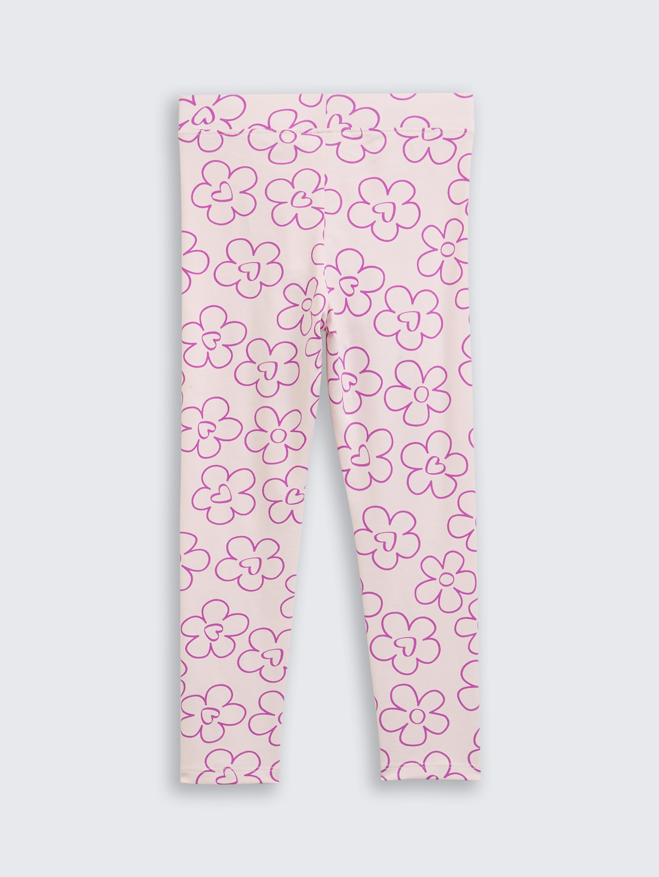 Leggings mit Blumenmuster - mauve_flower_print - 