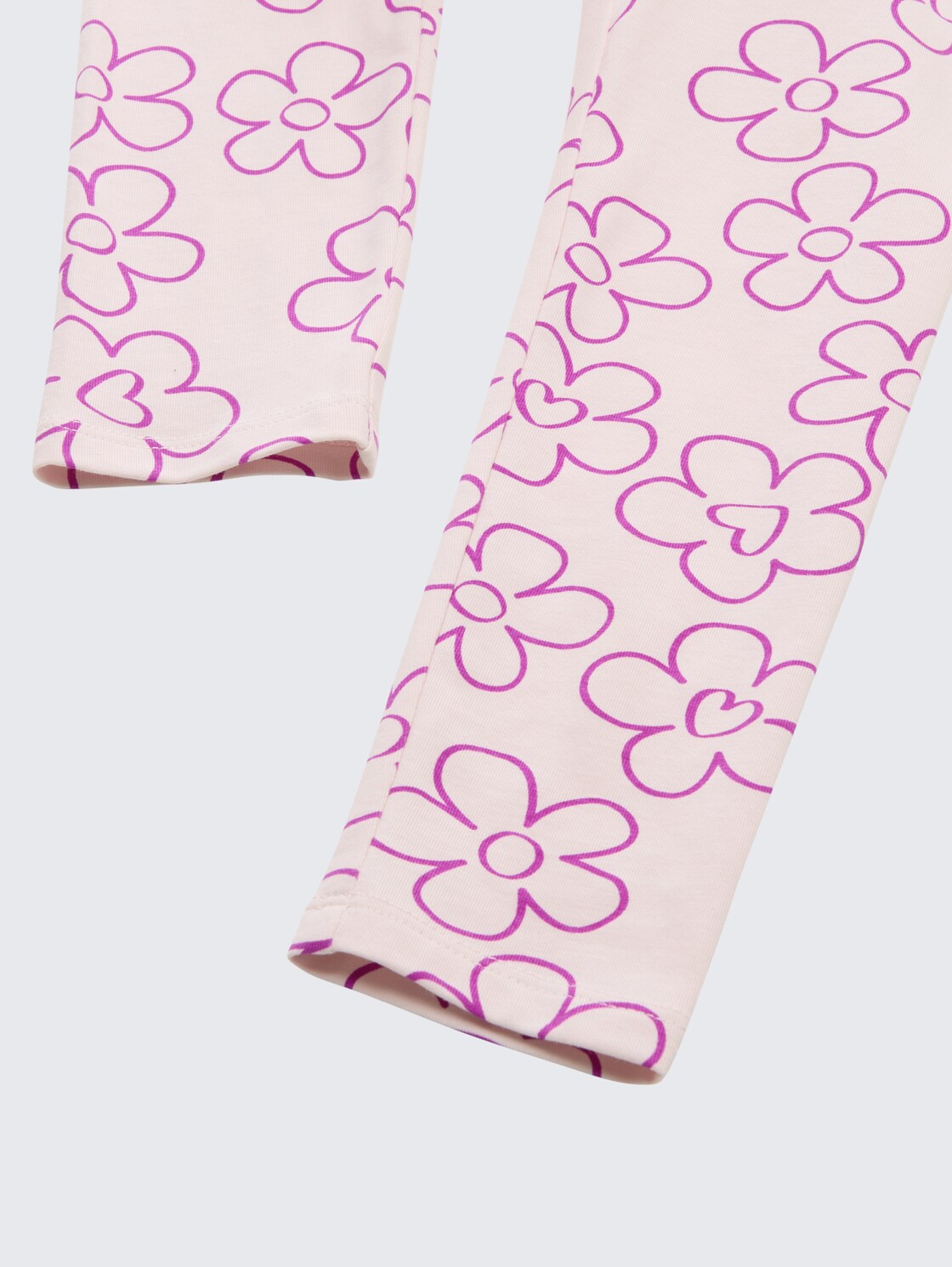 Leggings mit Blumenmuster - mauve flower print