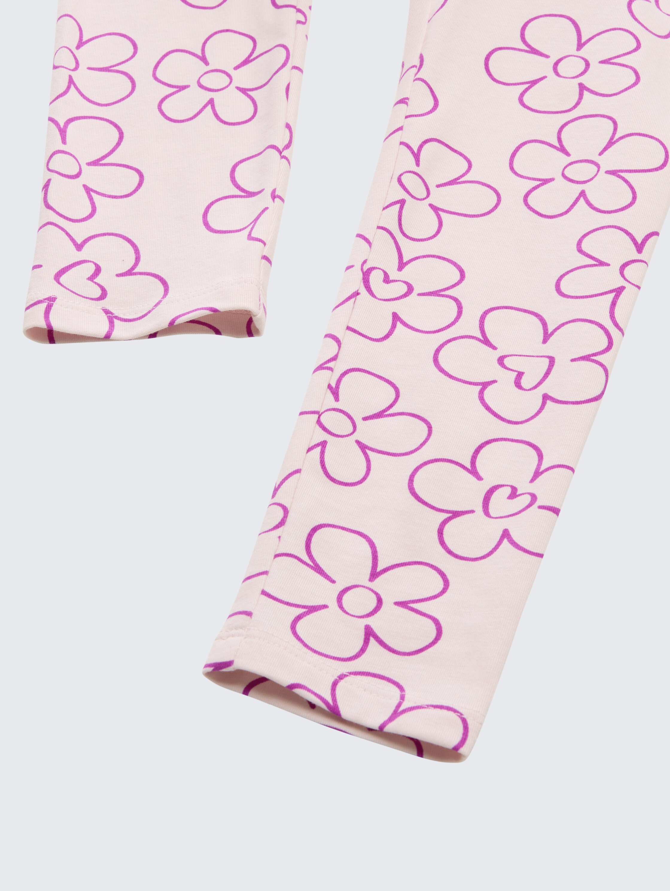 Leggings mit Blumenmuster - mauve_flower_print - 