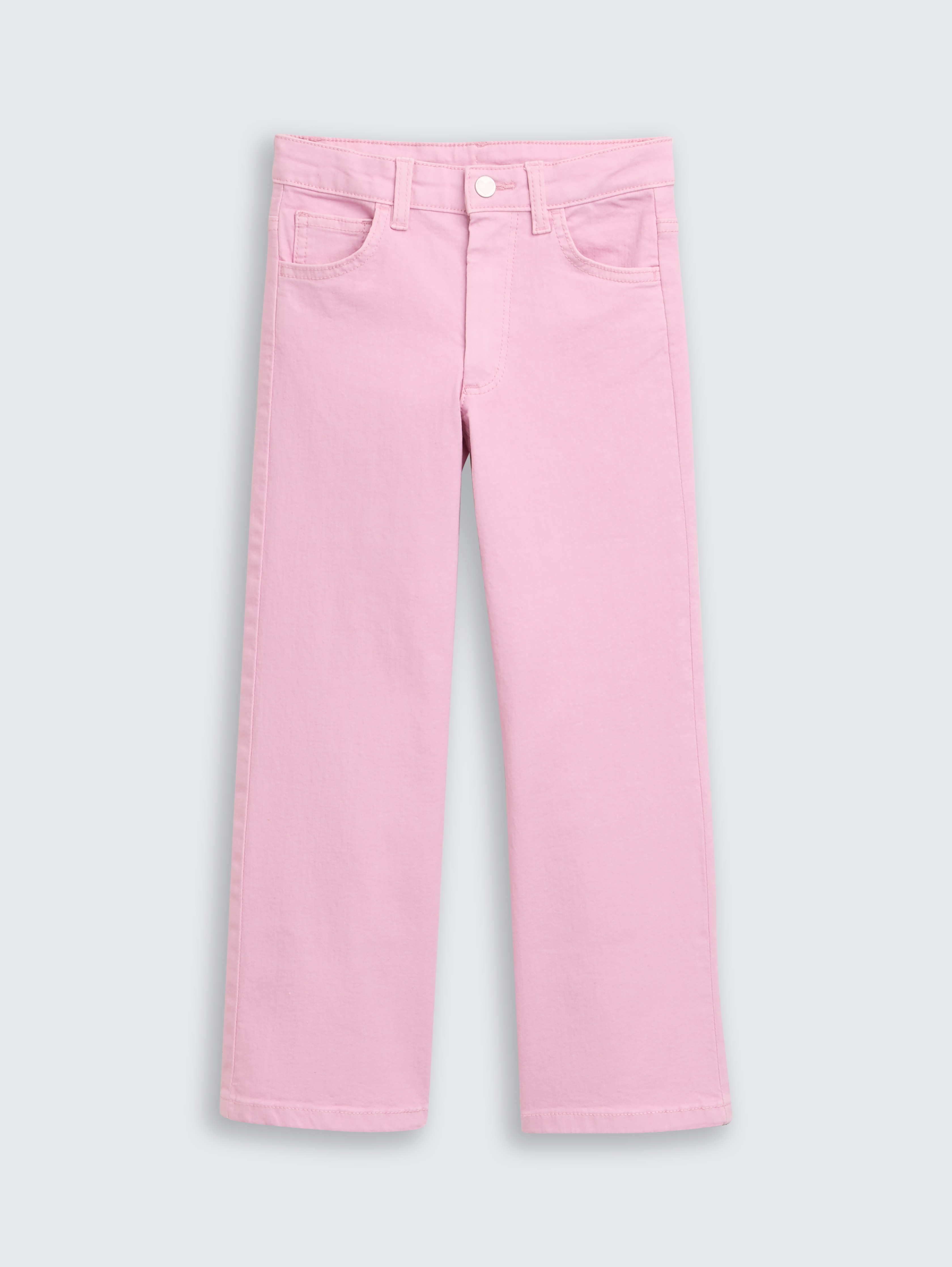 Wide Leg Jeans mit Herz-Details von Mini Girls, mist pink