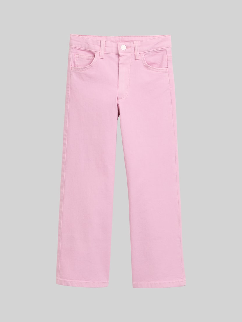 Wide Leg Jeans mit Herz-Details von Mini Girls, mist pink