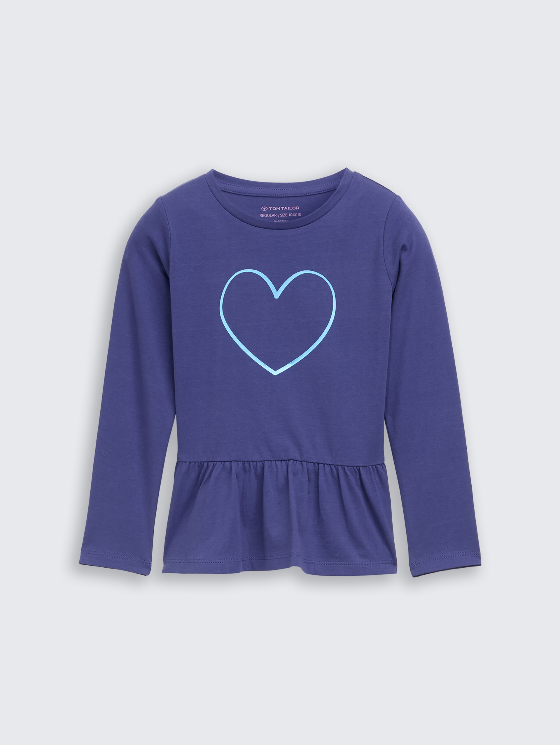 Langarmshirt mit Volant - dark blue harbor - Vorder-Produkt-Ansicht