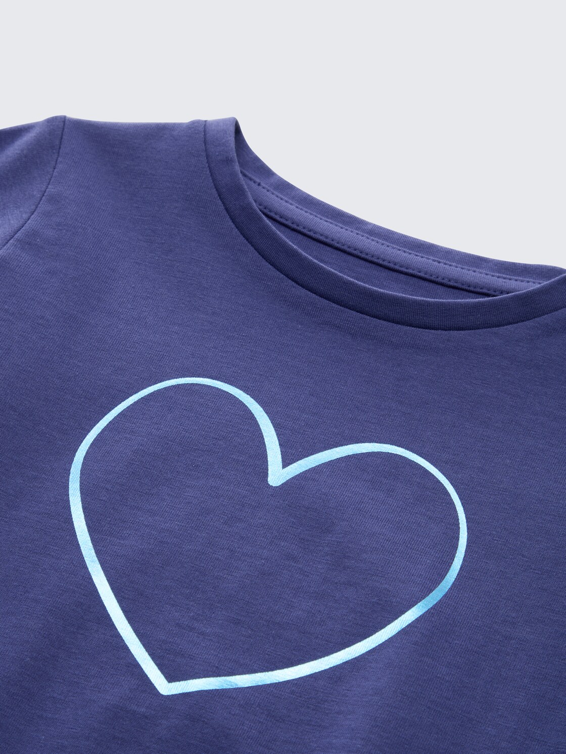 Langarmshirt mit Volant - dark blue harbor - Detail-Model-Ansicht