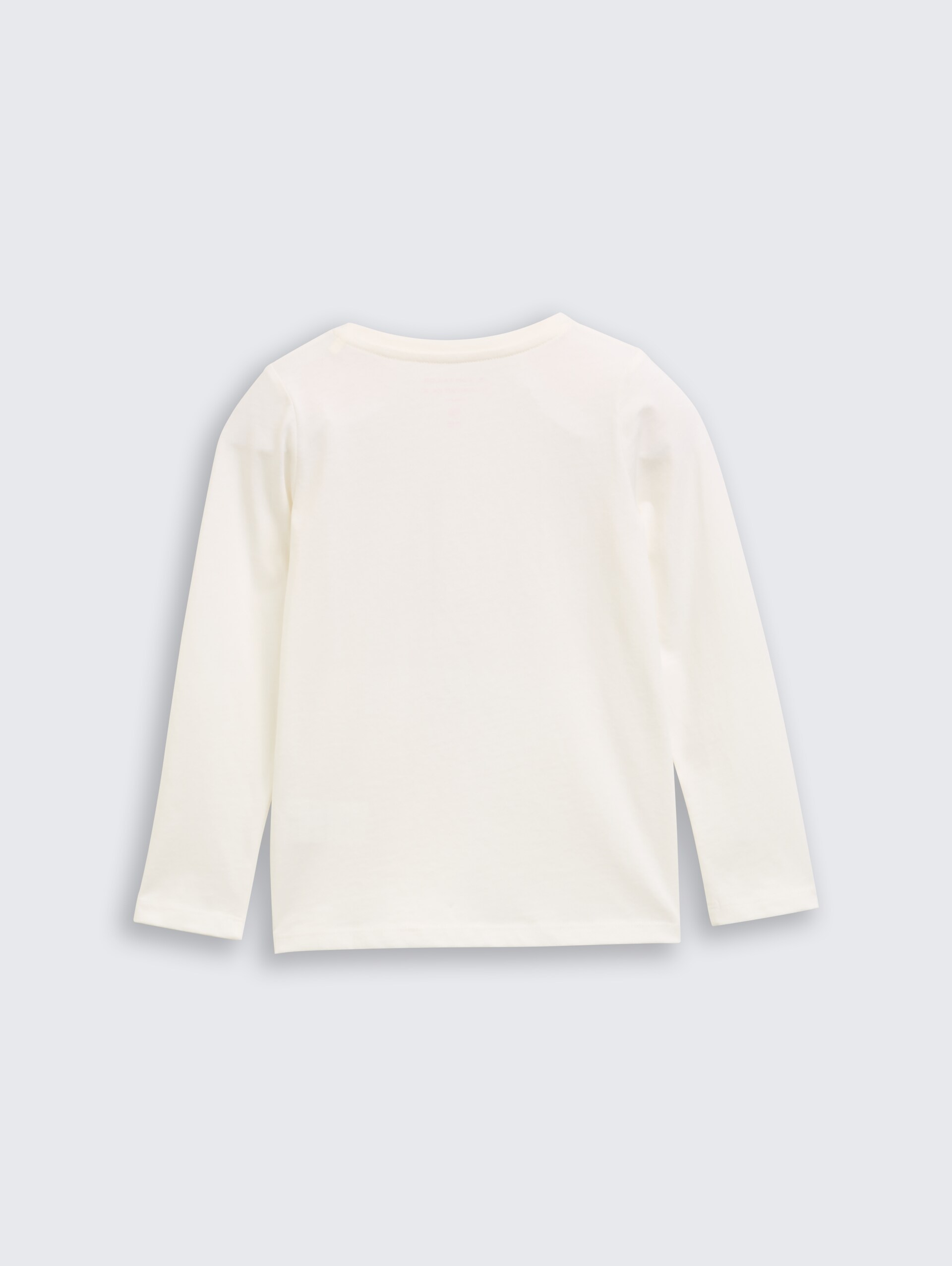 T-shirt met lange mouwen en bedrukt motief - Wool White