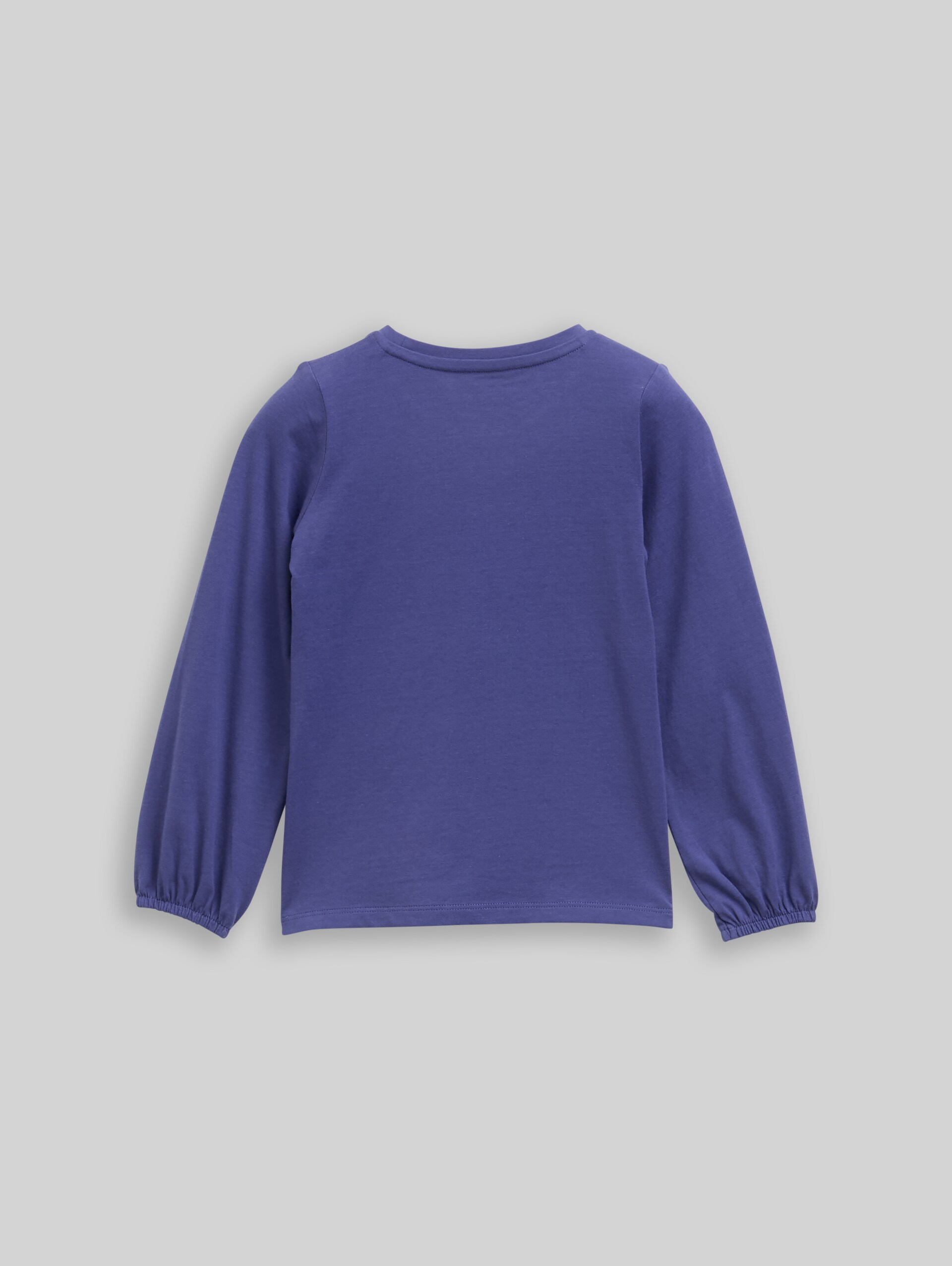 Long-sleeved shirt with reversible sequins - dark blue harbor