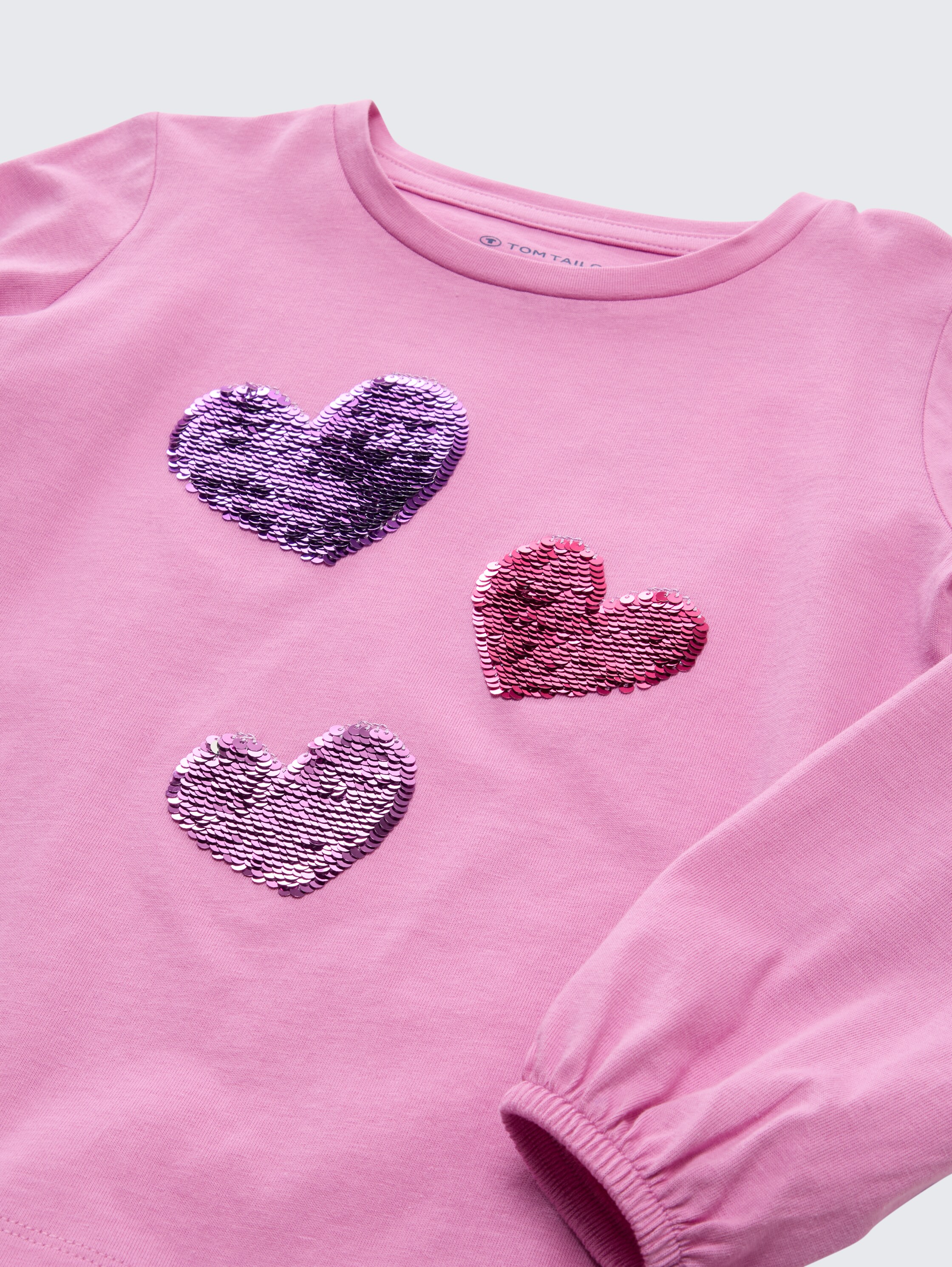 Langarmshirt mit Wendepailletten - dark_blue_harbor - 