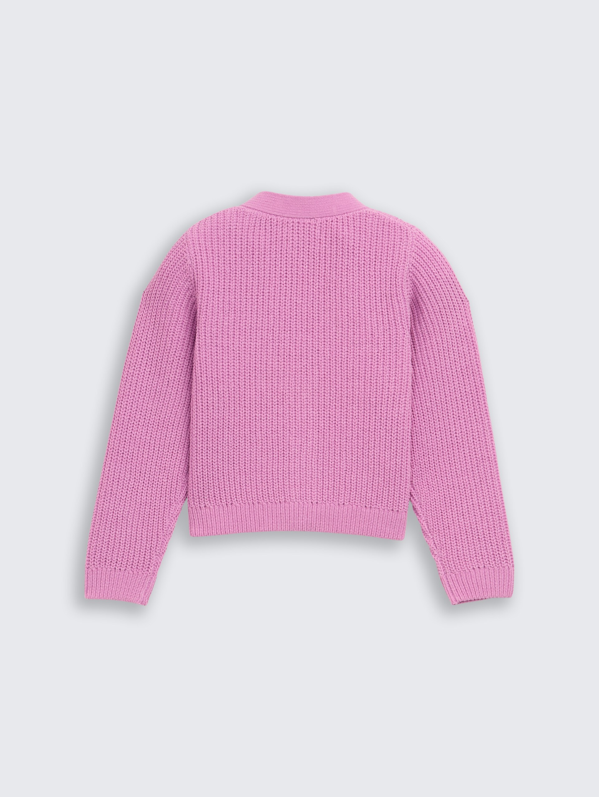 Cardigan mit V-Ausschnitt - flashy mauve