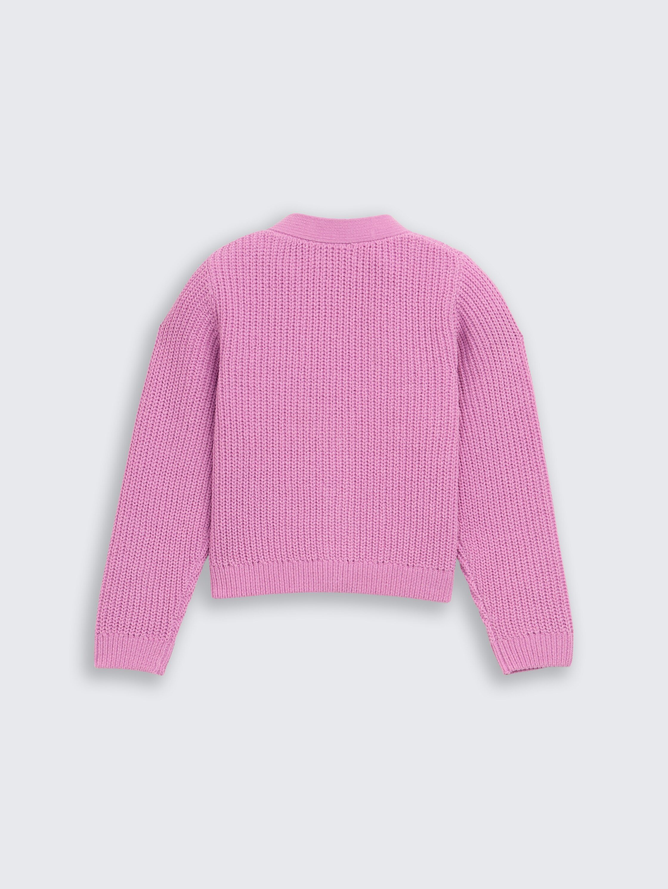 Cardigan mit V-Ausschnitt - flashy_mauve - 