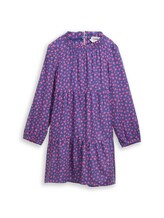 Geselecteerd, Mini-jurk met all-over print door Tom Tailor, blauw