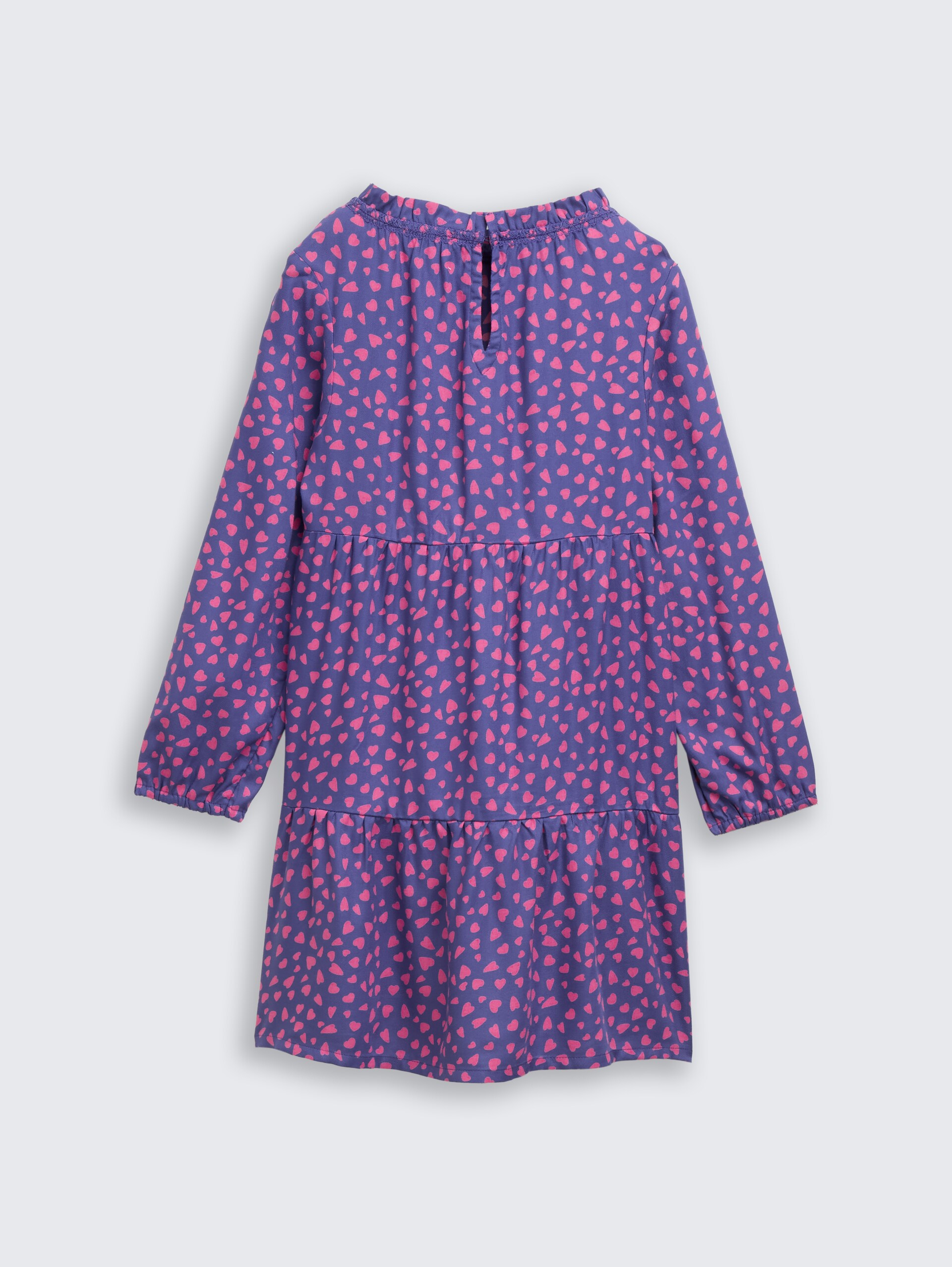 Mini-Kleid mit Allover-Print - dark blue pink heart