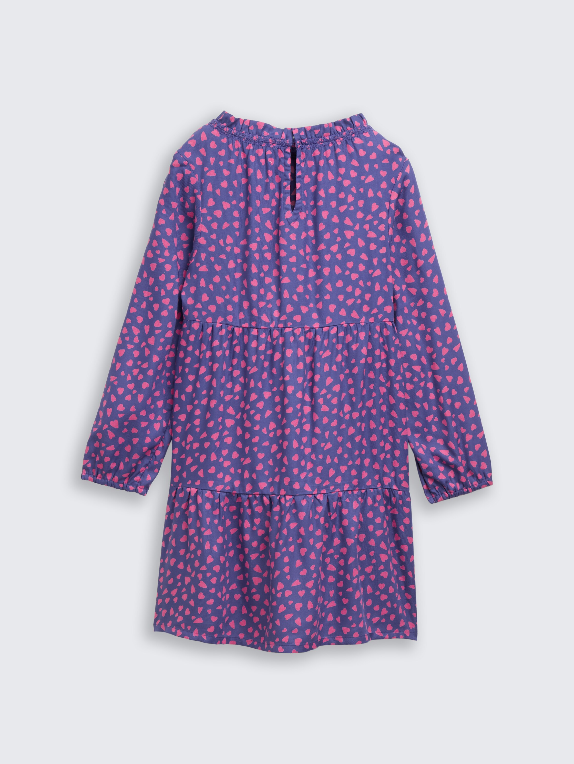 Mini dress with all-over print - dark_blue_pink_heart - 