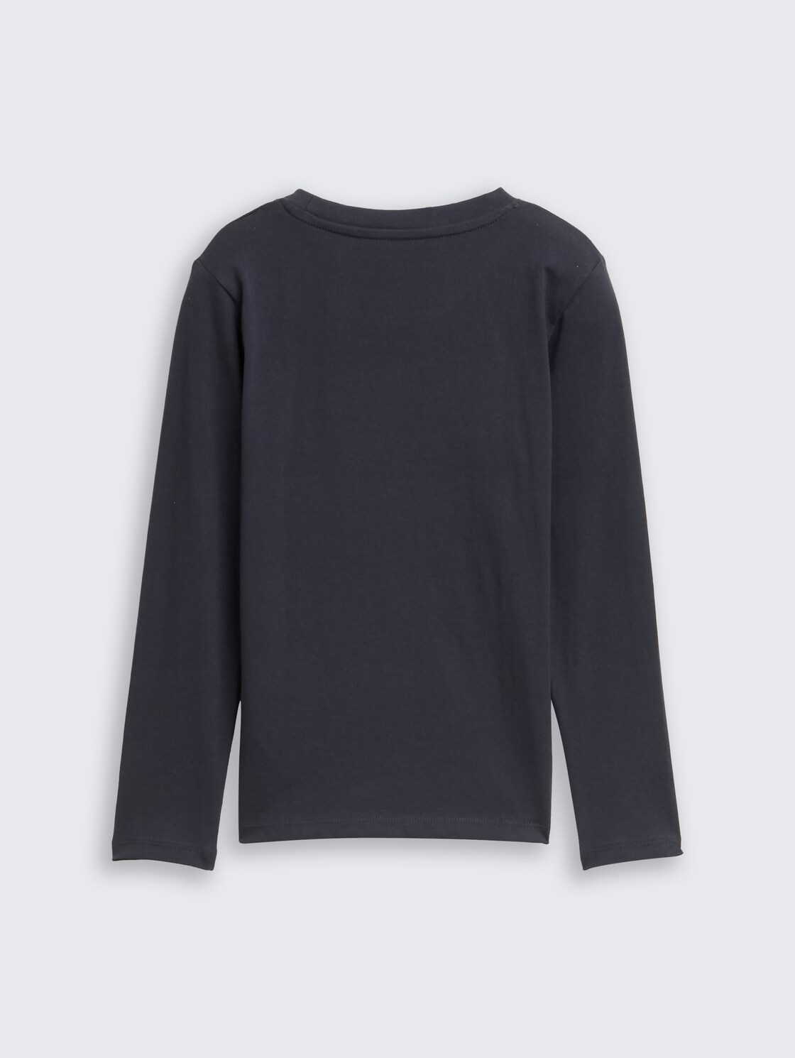 Langarmshirt mit Wendepailletten - coal grey