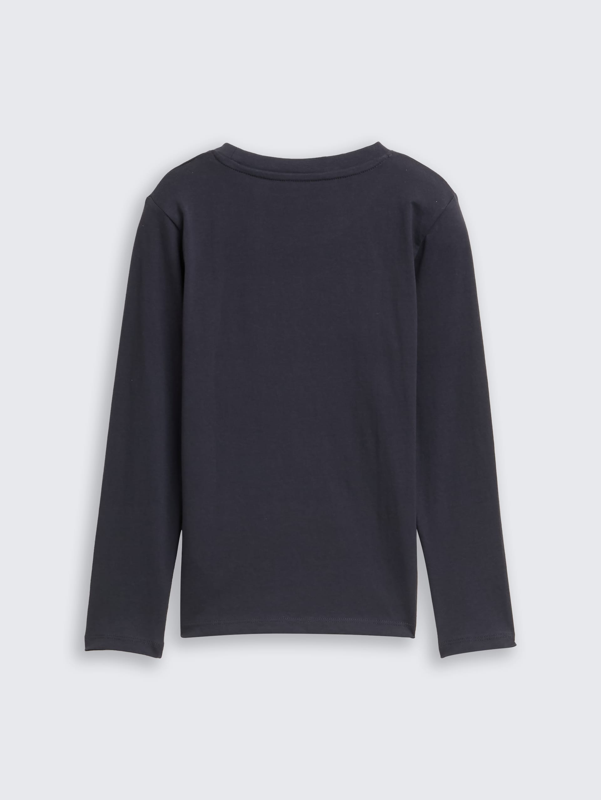 Langarmshirt mit Wendepailletten - coal grey