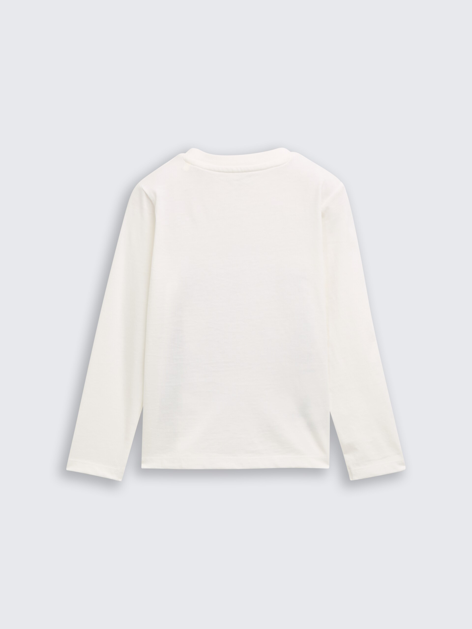 T-shirt met lange mouwen en bedrukt motief - Wool White