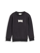 Ausgewählt, Sweatshirt mit Print von Tom Tailor, grau