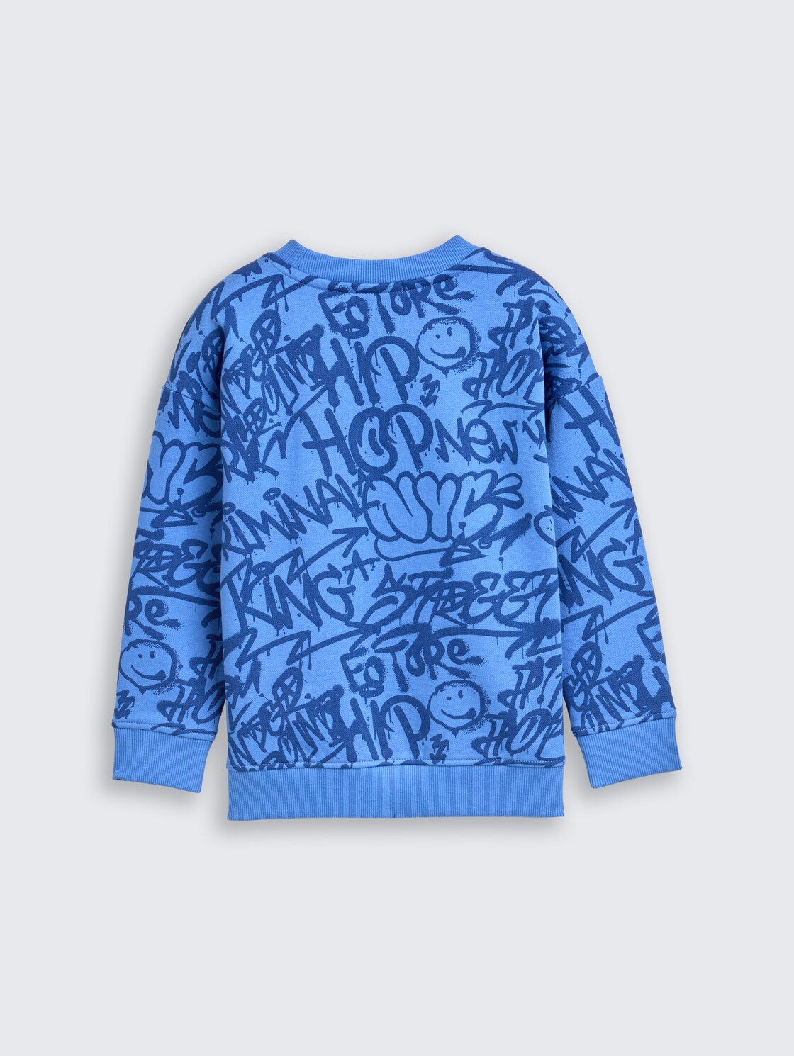 Oversize Sweatshirt mit Allover-Print - blue shaded spray design