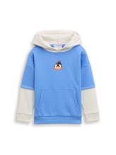 Geselecteerd, Hoodie sweatshirt in een 2-in-1 look door Tom Tailor, blauw