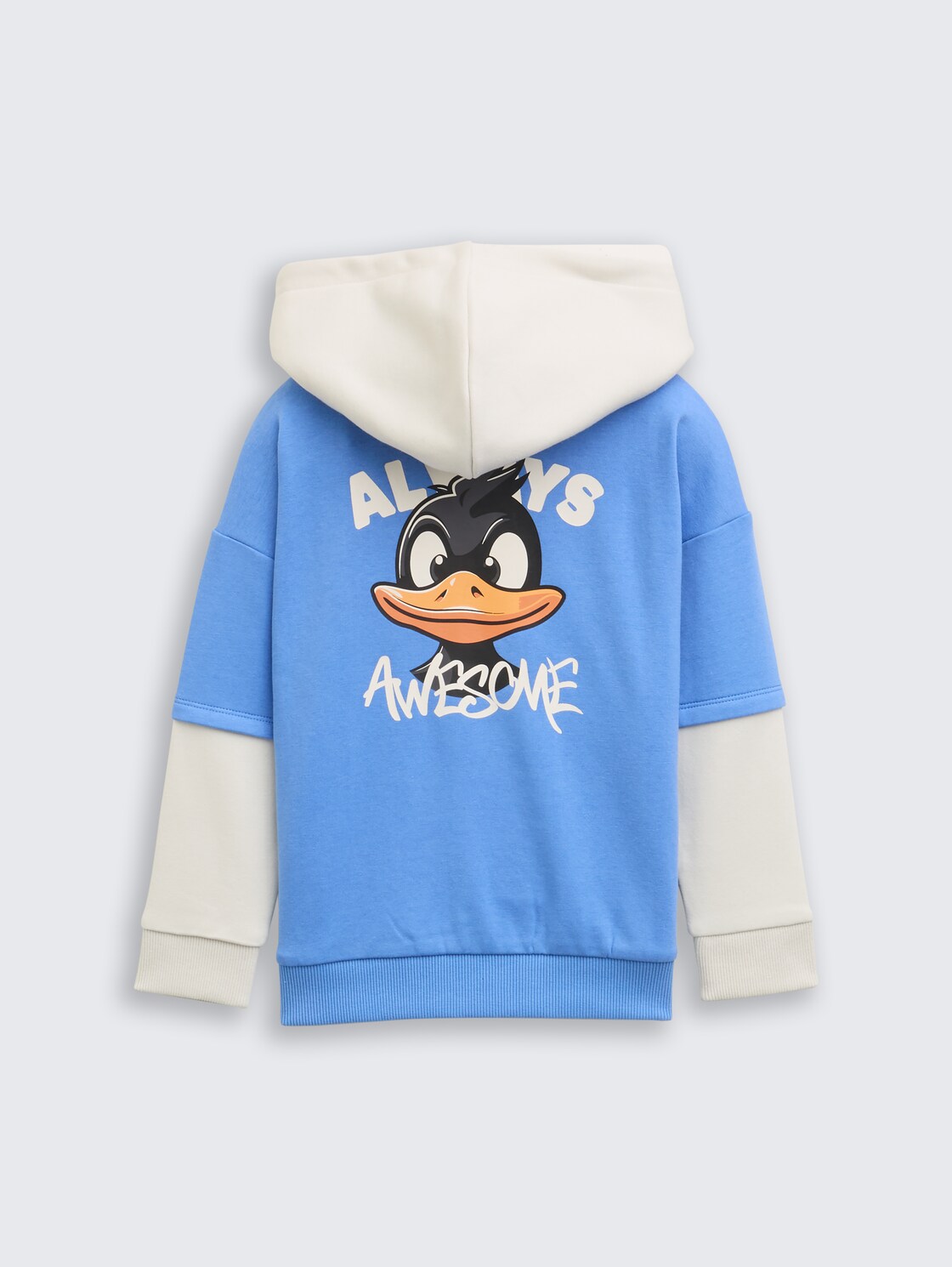 Hoodie Sweatshirt im 2-in-1-Look - soft mid blue