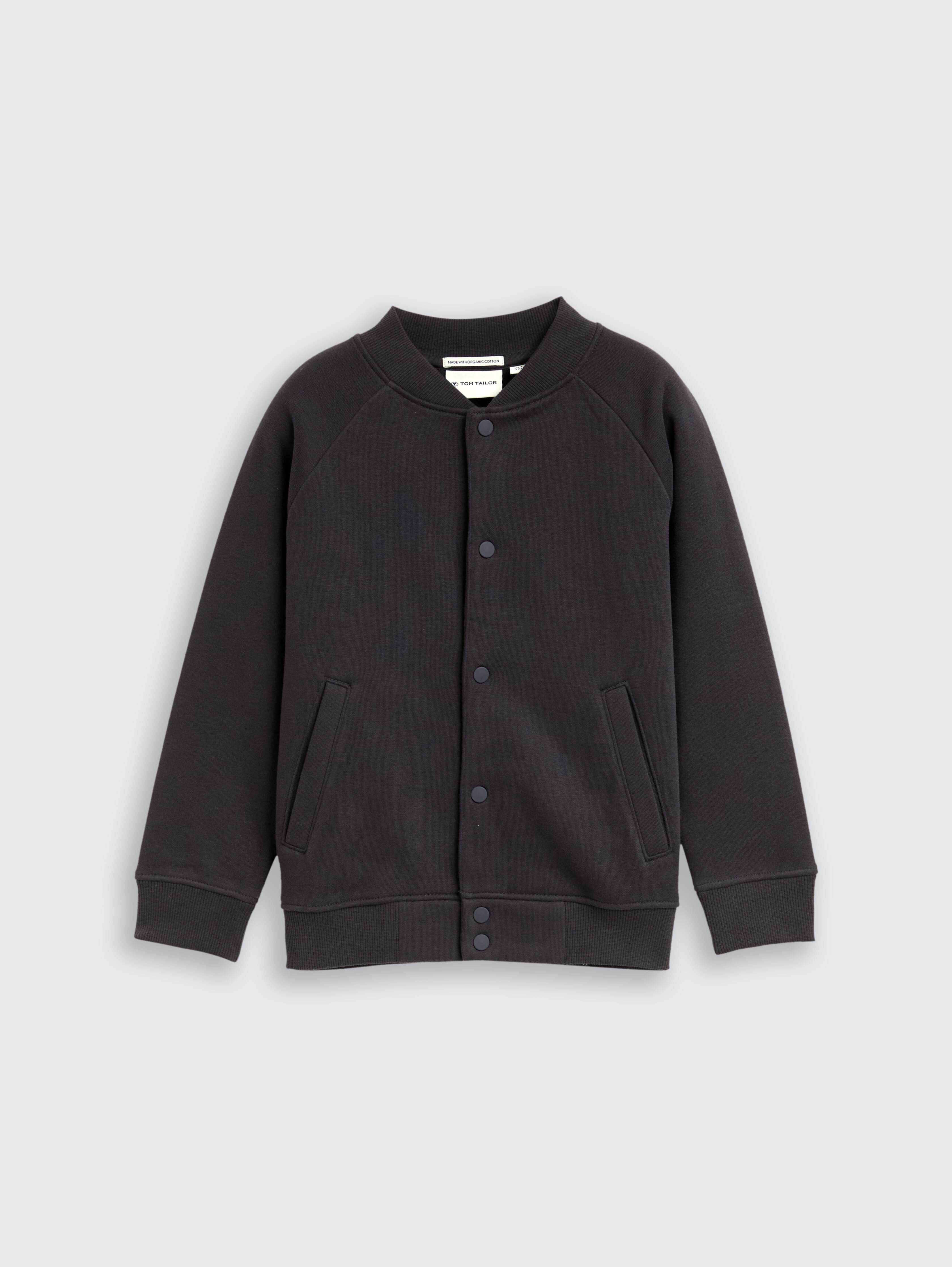 College Sweatjacke von Mini Boys, coal grey