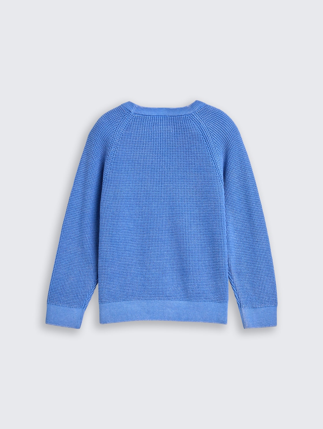 Strickpullover aus Baumwolle - soft mid blue