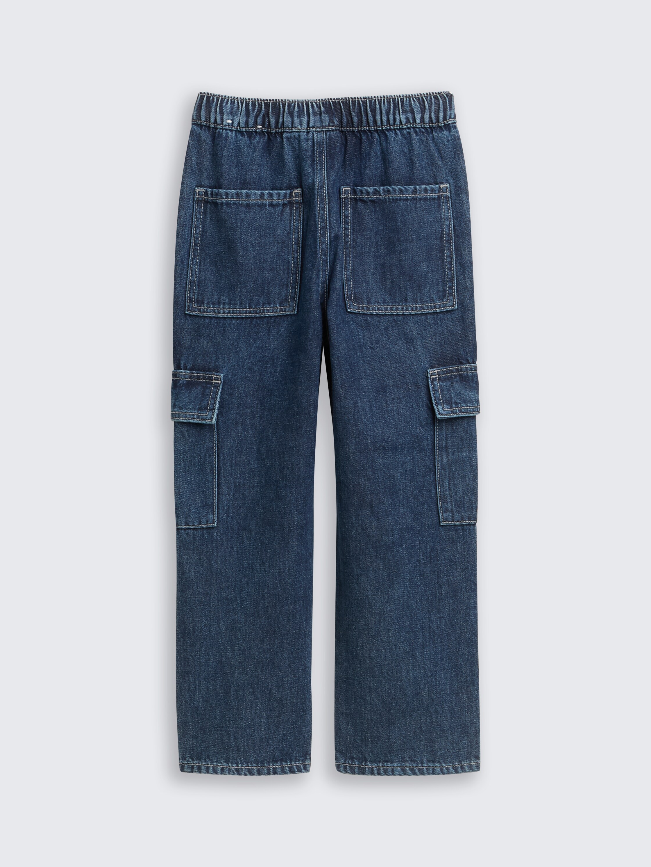 Baggy Cargo Jeans - blue_denim - 