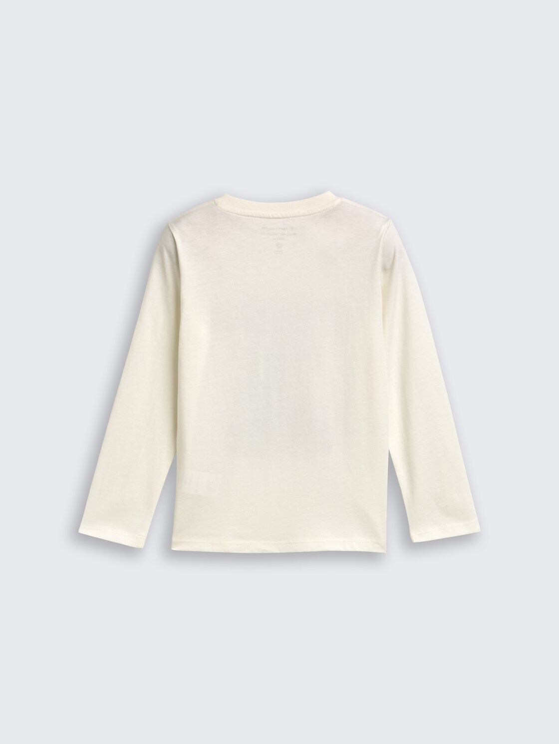 Langarmshirt mit Fotoprint - Wool White