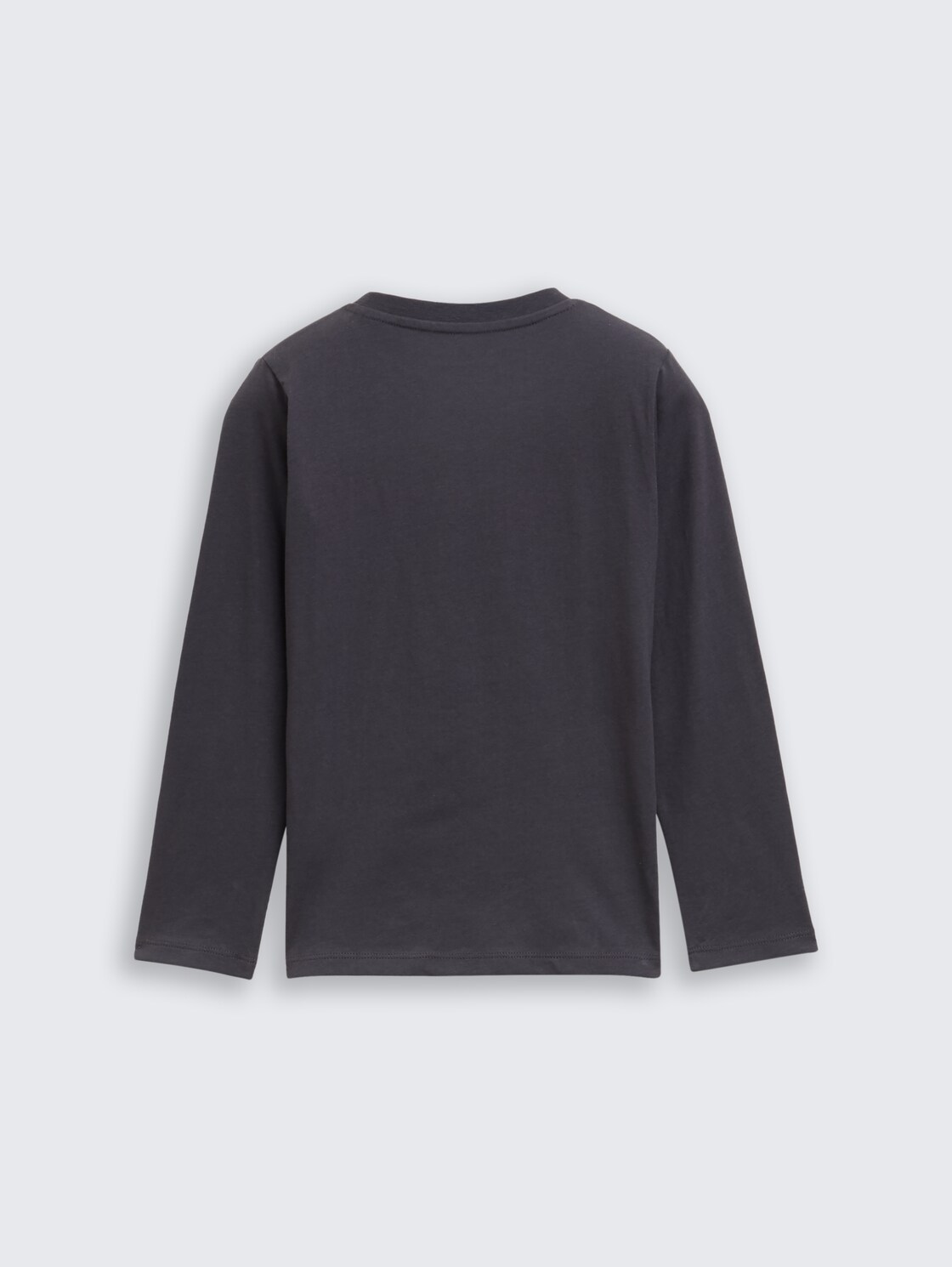 long-sleeved top with a photo print - coal grey
