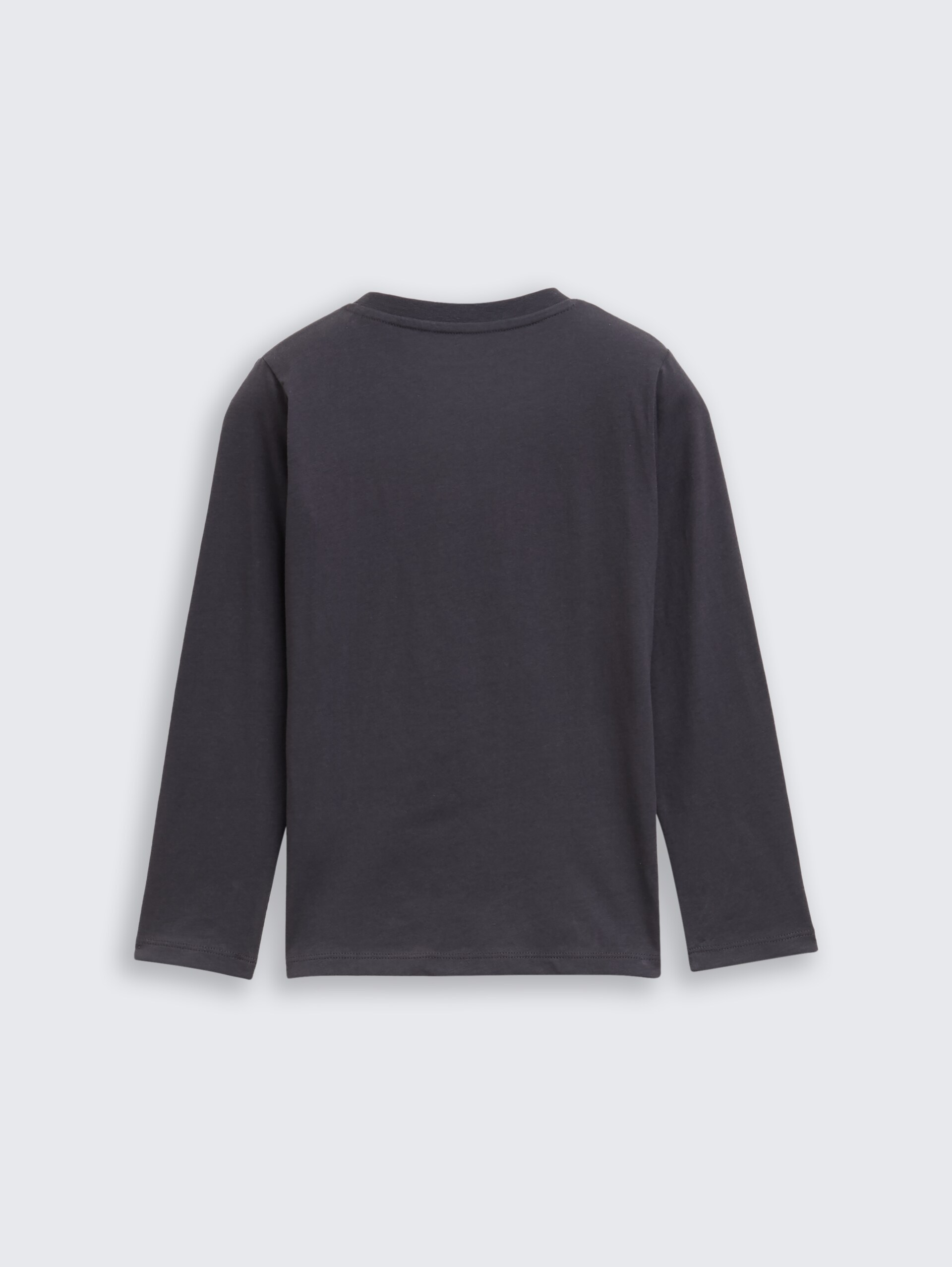 Langarmshirt mit Fotoprint - coal grey