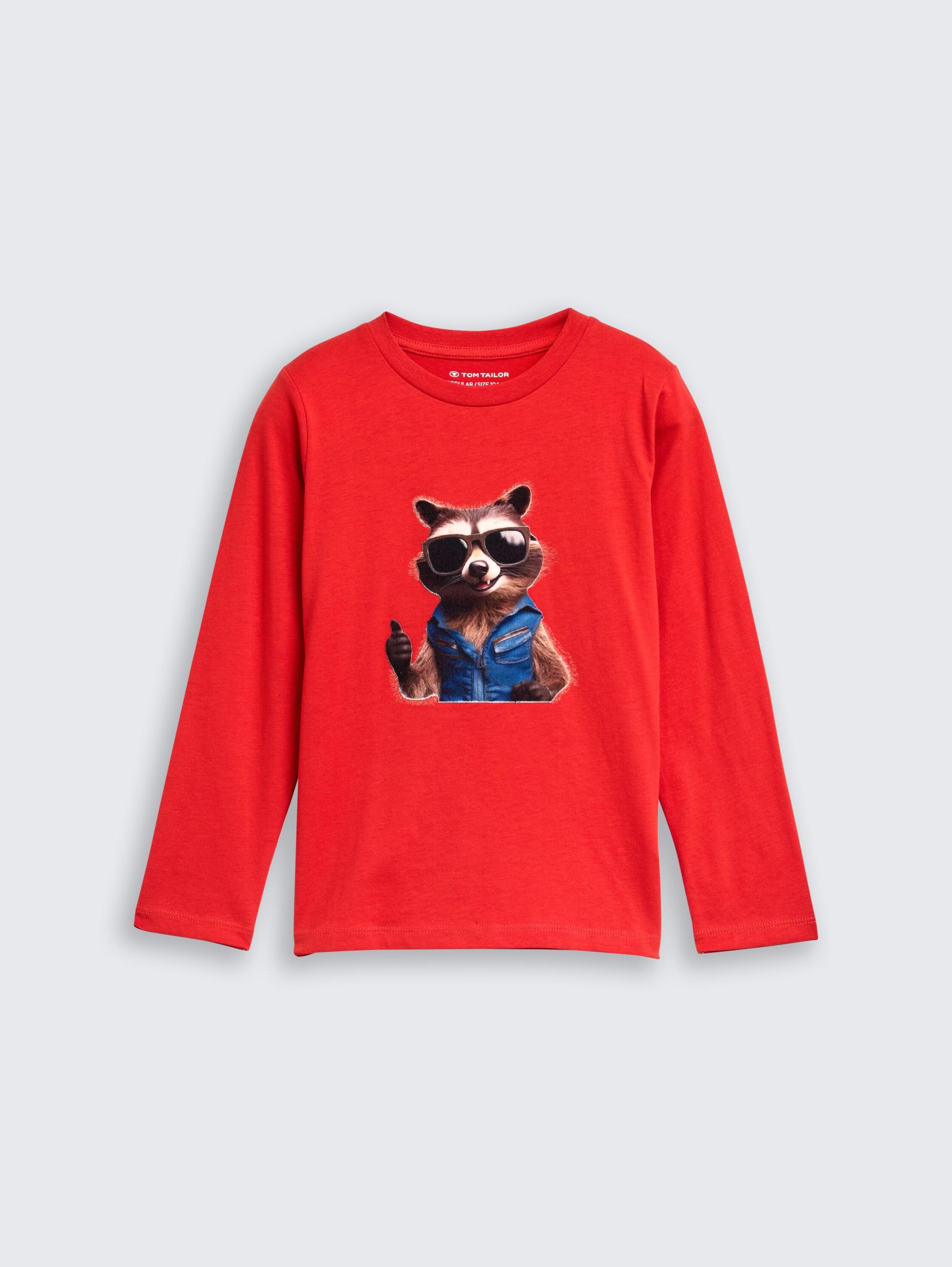 Langarmshirt mit Fotoprint - soft_red - 