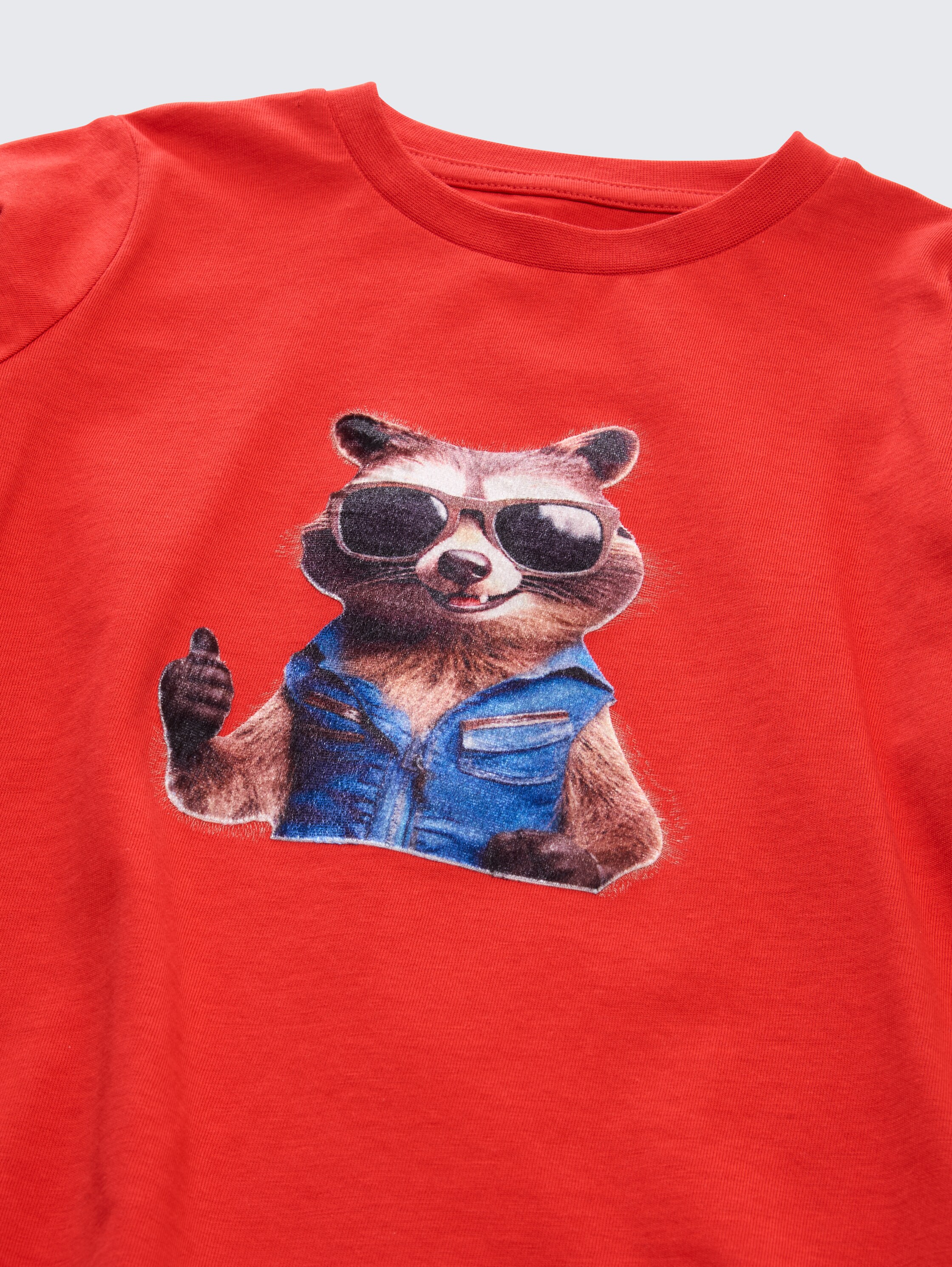 Langarmshirt mit Fotoprint - soft_red - 