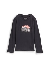 Geselecteerd, Shirt met lange mouwen en omkeerbare pailletten door Tom Tailor, grauw